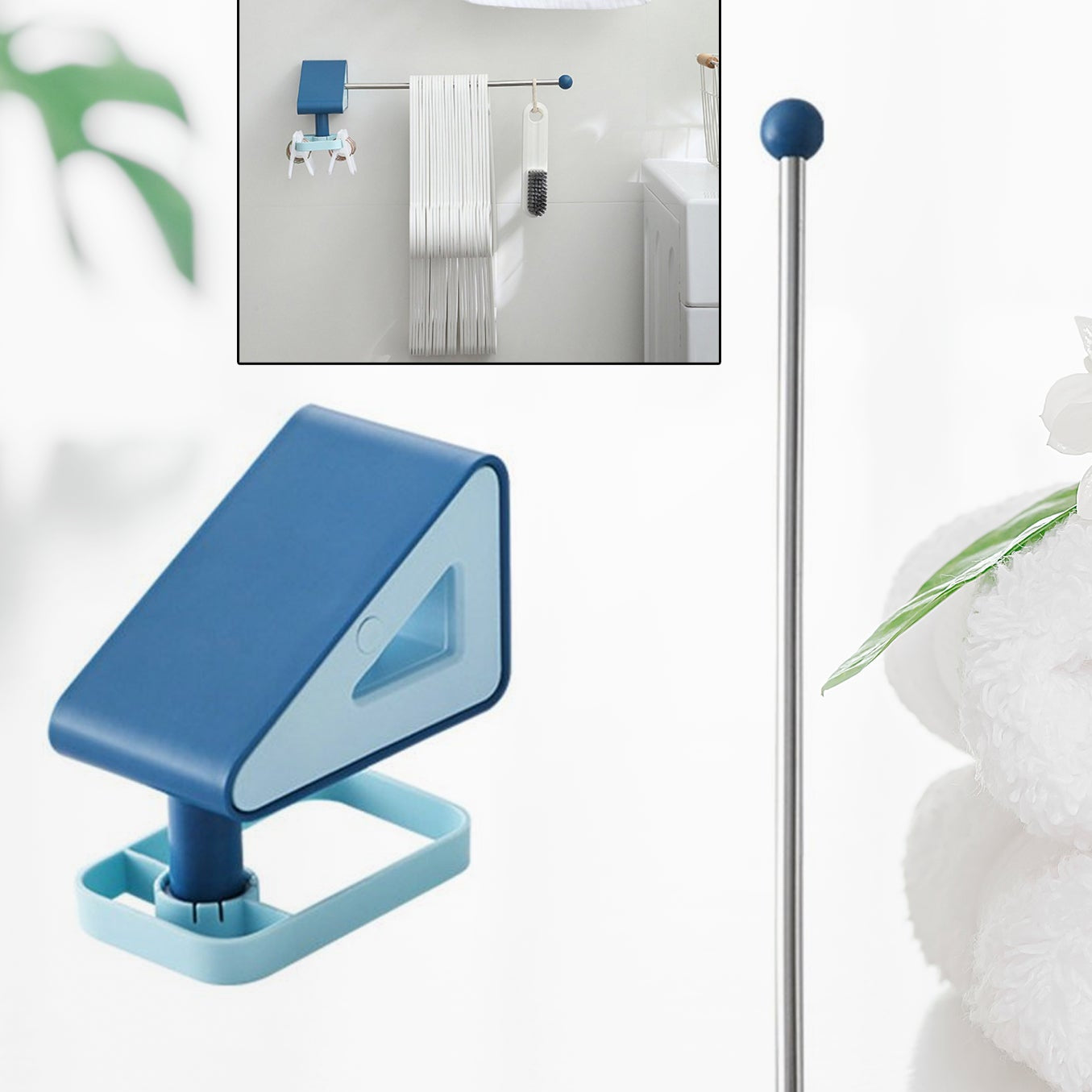 1699 Kitchen Utensil Holder Hooks Self Adhesive Utensil Hangers Racks Hooks. - Happy Price - Image 1