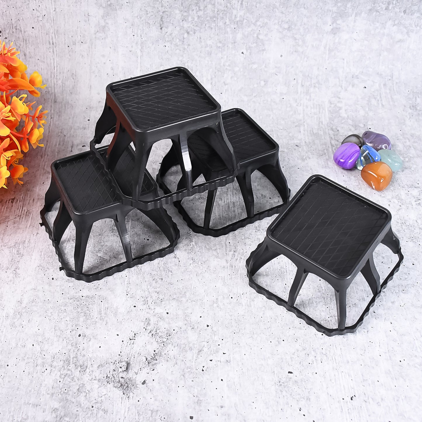 Multi-purpose Plastic Washing Machine Stand (4 Pcs Set) - Happy Price - Image 4
