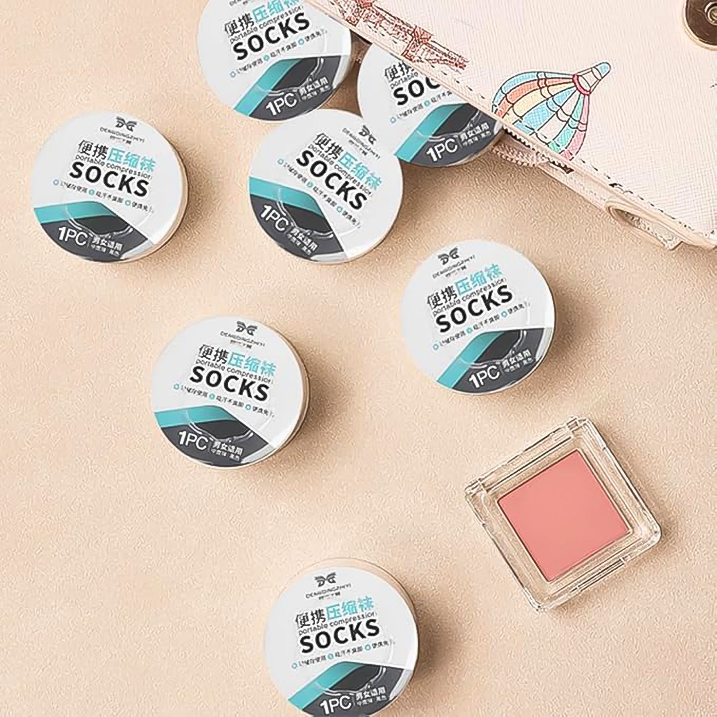 Portable Disposable Socks Outdoor Compression Travel Sock (1 Pair) - Happy Price - Image 5