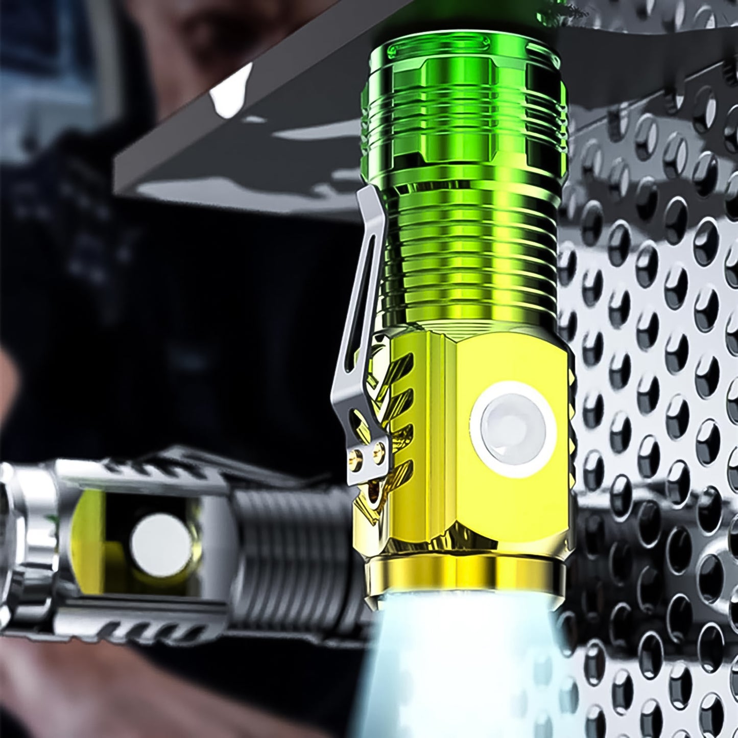 Usb Chargeable Mini 3 Led Flashlight Torch Light (1 Pc) - Happy Price - Image 2