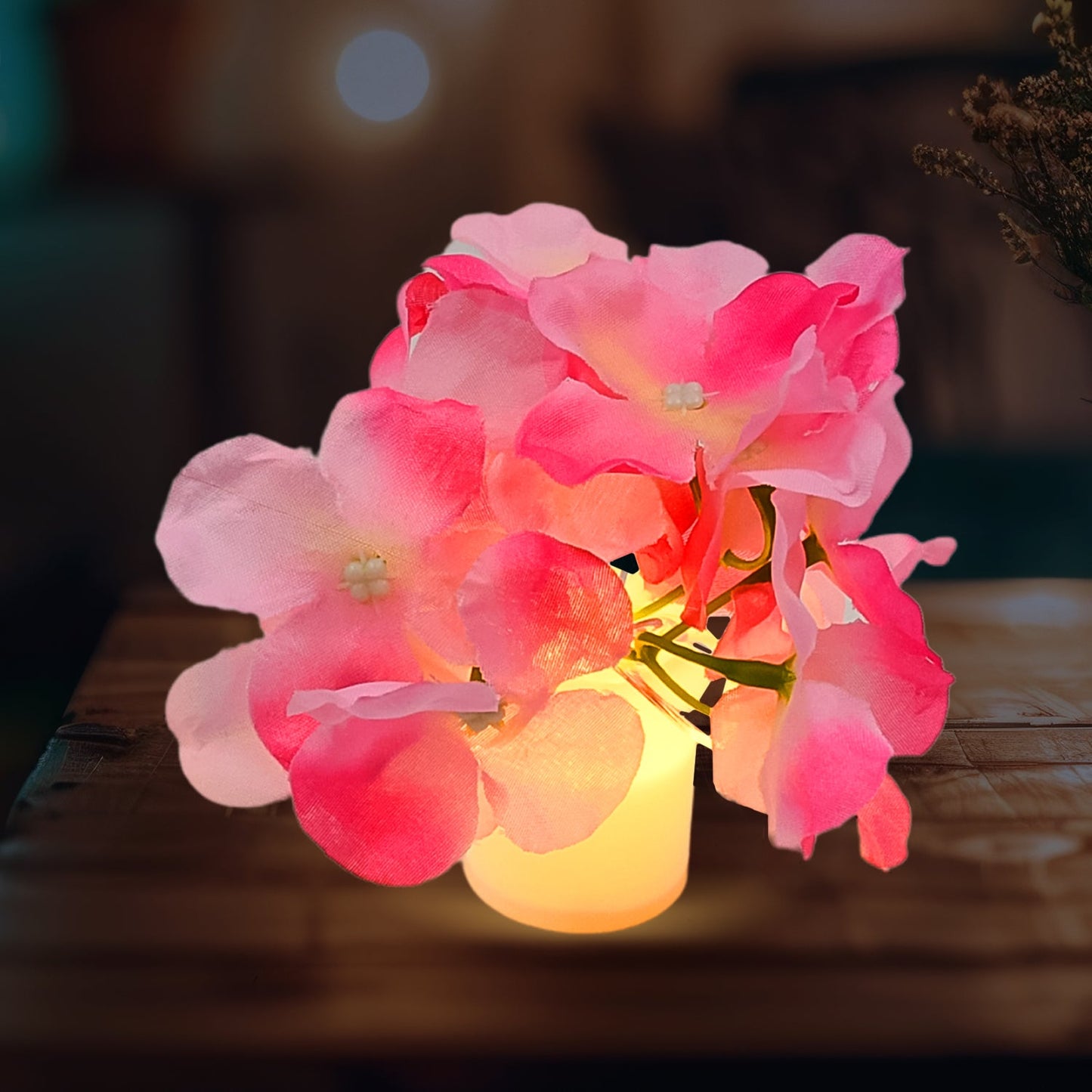 LED Mood Lamp with Flower Vase for Bedroom Decor (1 Piece) - Happy Price - Image 2