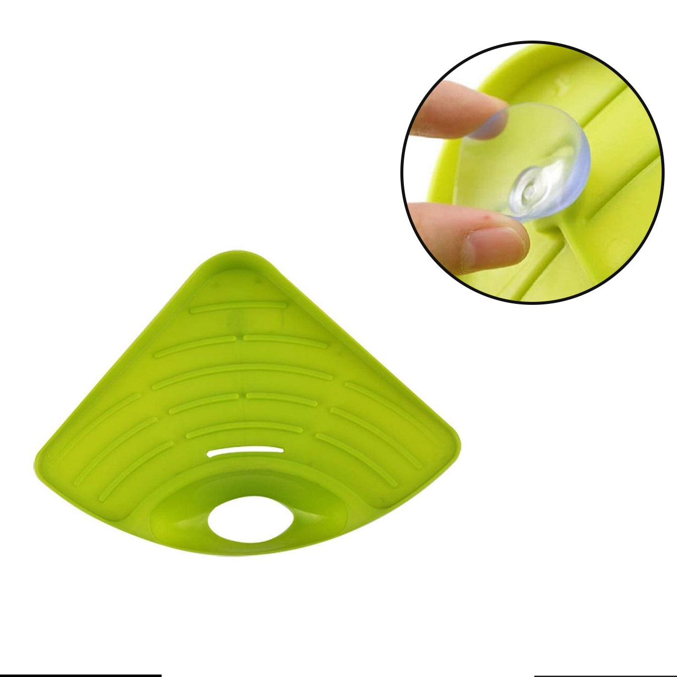 1h Corner Sink Strainer For Draining Kitchen Waste In Sinks And Wash Basins. - Happy Price - Image 1