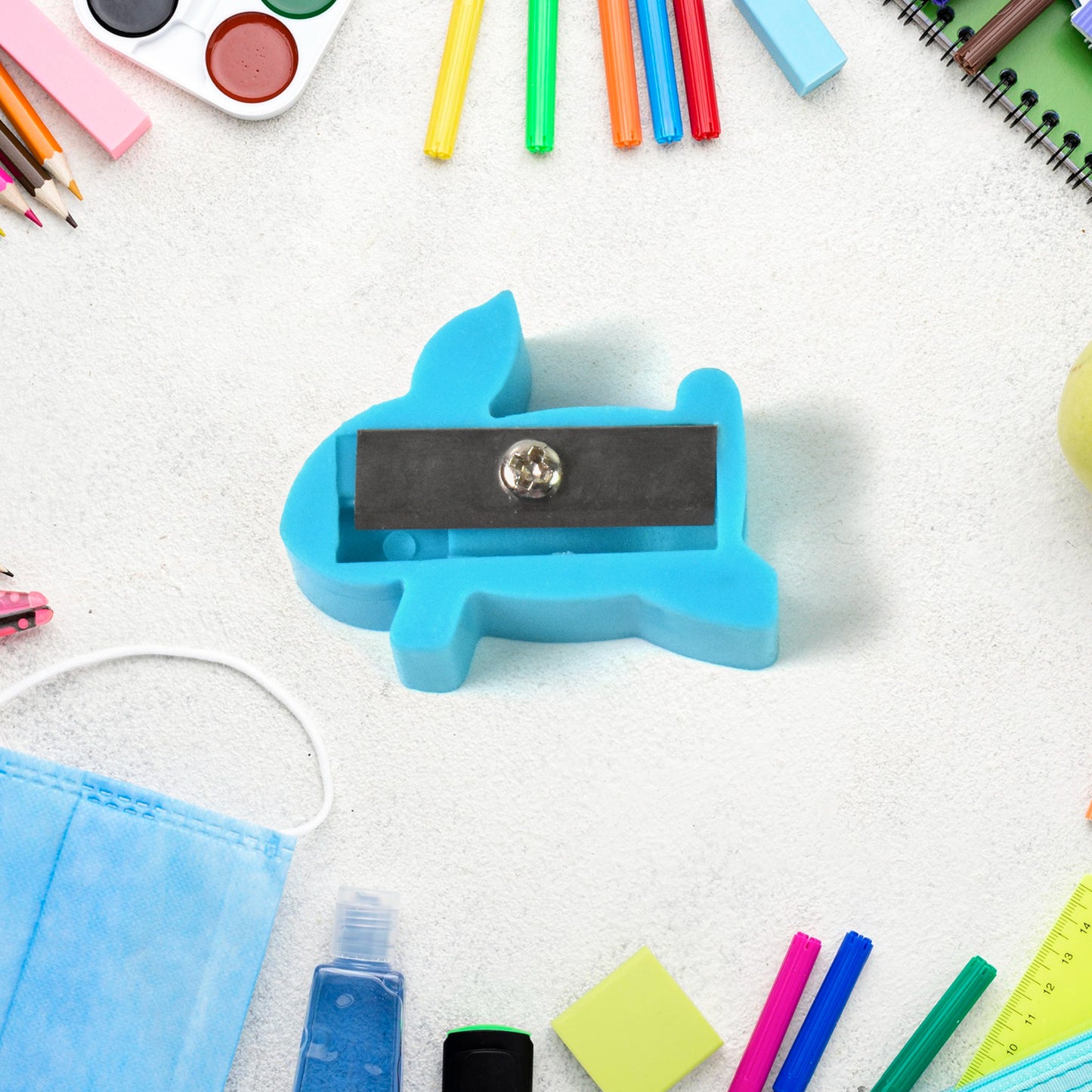 Plastic Small Cute Pencil Sharpener (1 Pc Mix Design Color) - Happy Price - Image 4
