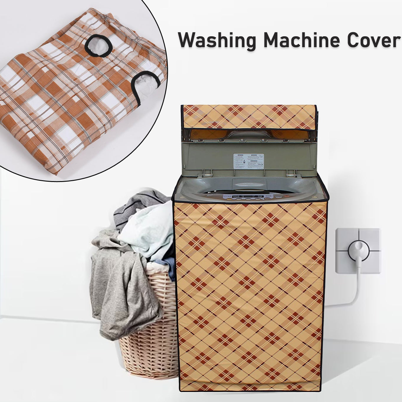 Water-Resistant Top-Load Washing Machine Cover (1 Pc) - Happy Price - Image 1