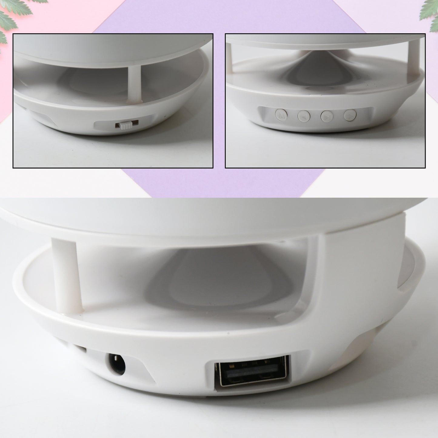 Multifunctional 4 Compartment Pen Holder With Bluetooth Speaker 5 W Bluetooth Speaker Laptop Desk Speaker Table Lamp Night Lamp Smart Color Changing Pen Stand Wireless Bluetooth Speaker - Happy Price - Image 6