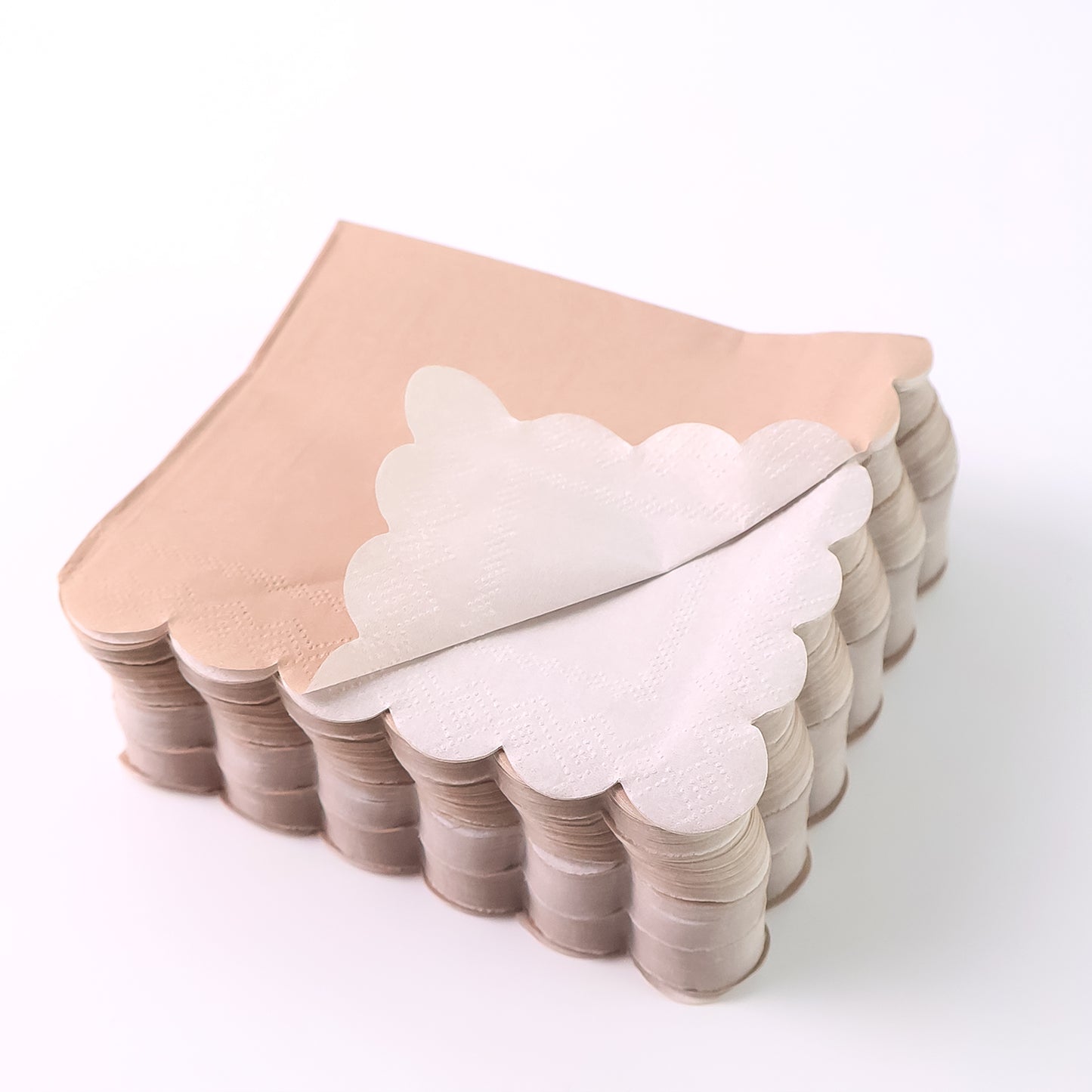 Disposable Scalloped Edge Tissue Napkins Set (120 Pc) - Happy Price - Image 5