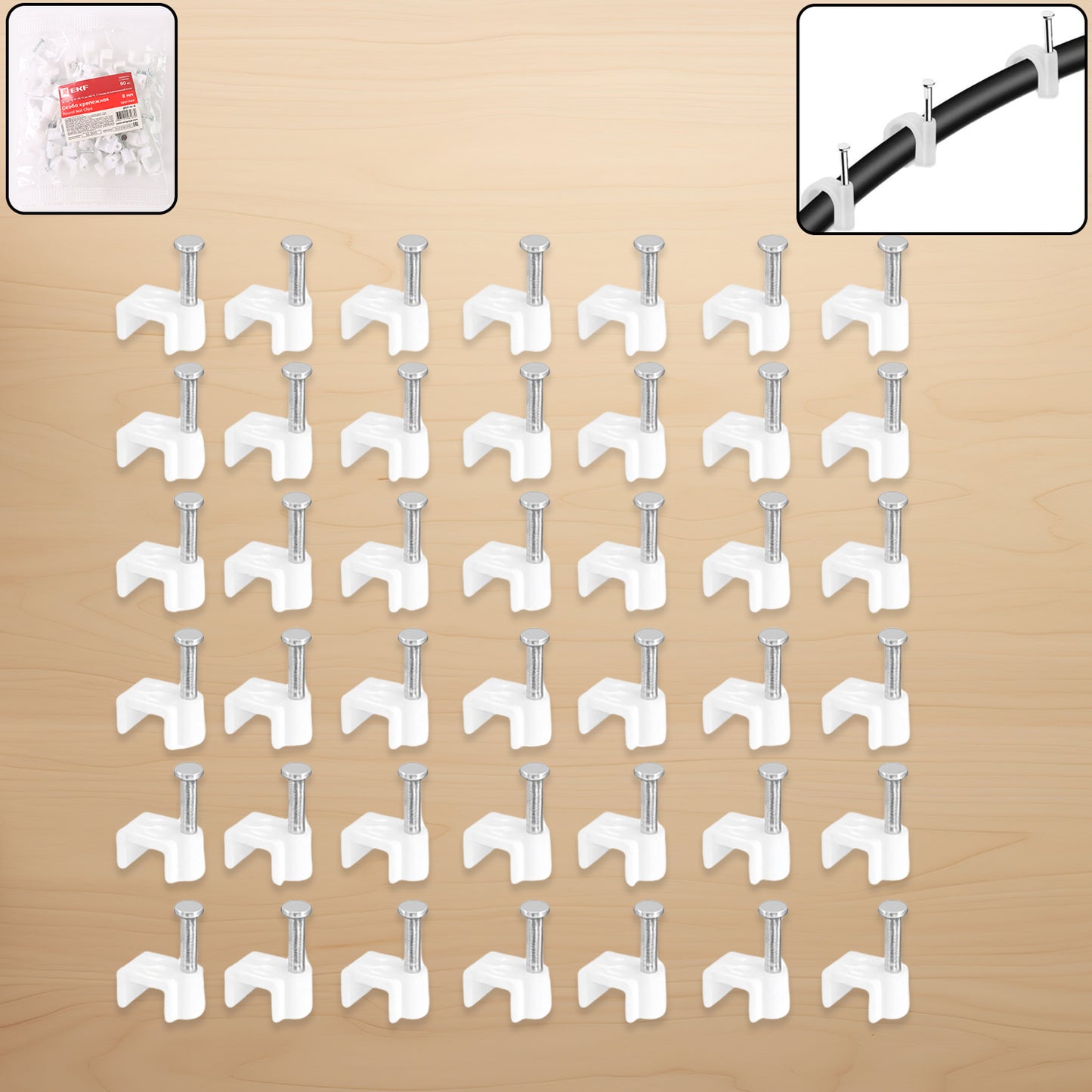 Nail Cable Clips For Wire Management (10mm 50 Pc) - Happy Price - Image 7