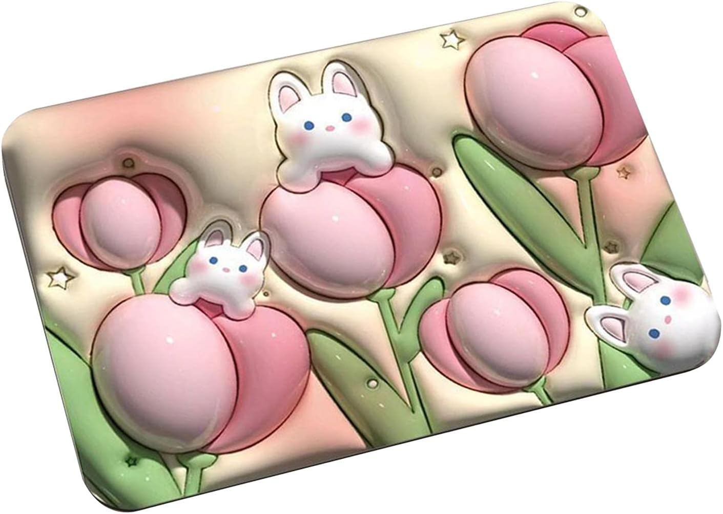 a Stone Bath Mat Non Slip Anti Mould 3d Absorbent Bath Mats For Bathroom Stone Bath Mat Quick Dry Shower Mat (60x39cm) - Happy Price - Image 5