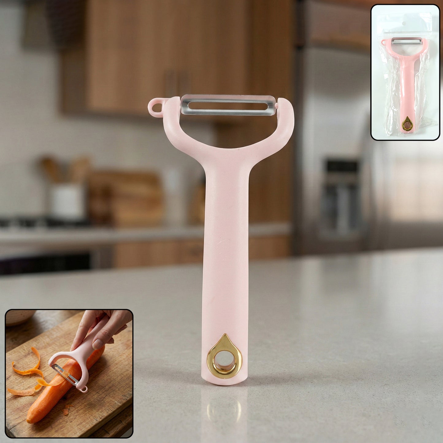 Handheld Vegetable and Fruit Peeler - 1 Piece Kitchen Tool - Happy Price - Image 2