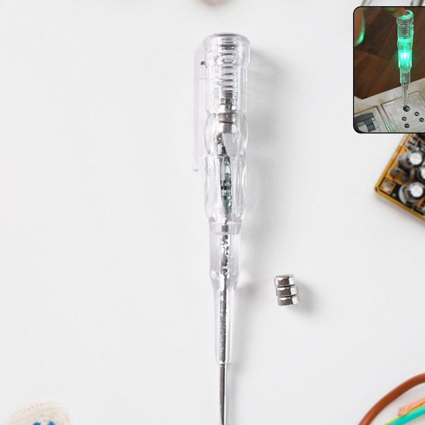 Electrical Detector Slotted Screwdriver With Small Batteries (1 Pc) - Happy Price - Image 1