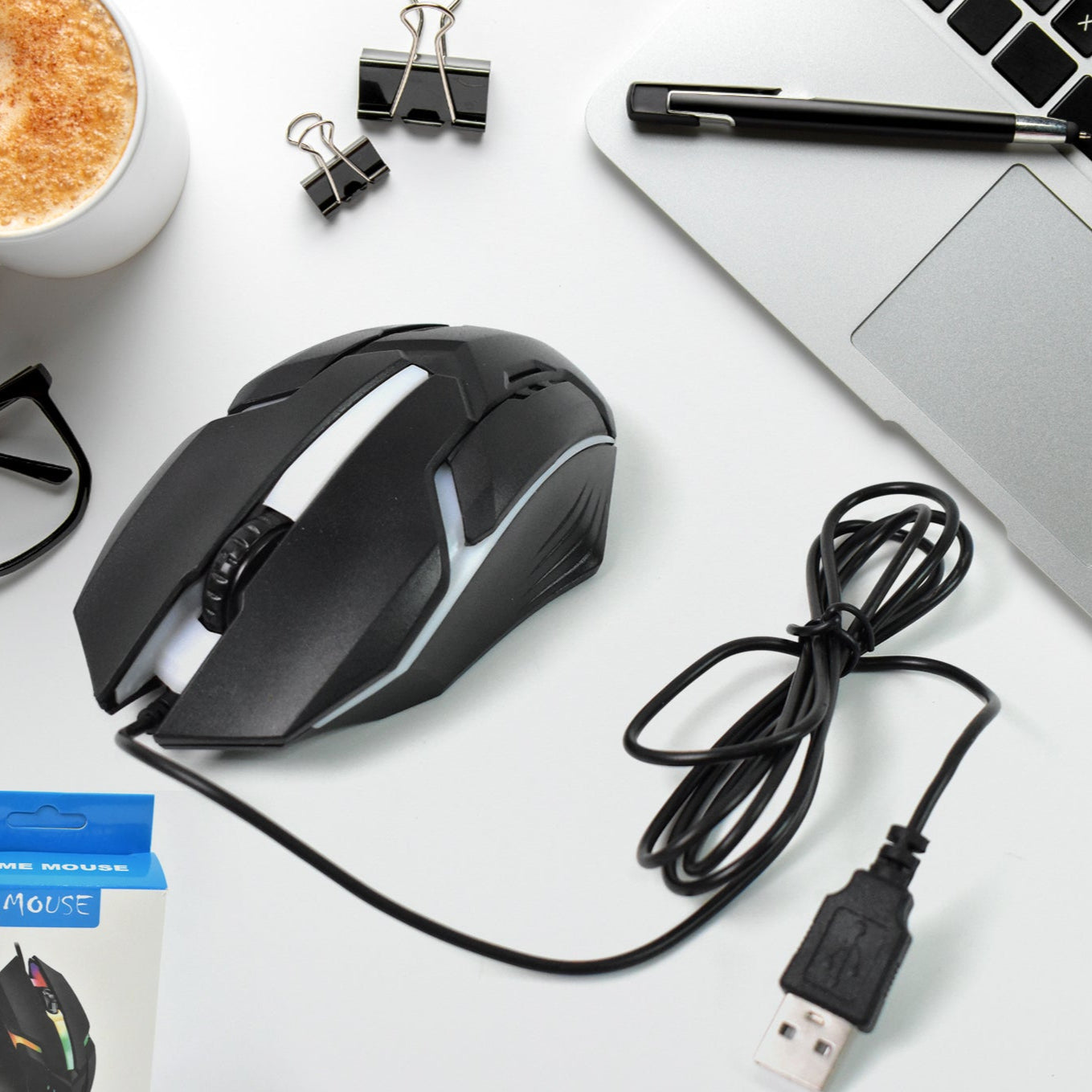 Usb Wired Mouse Ergonomic Design Gaming Mouse (1 Pc) - Happy Price - Image 1