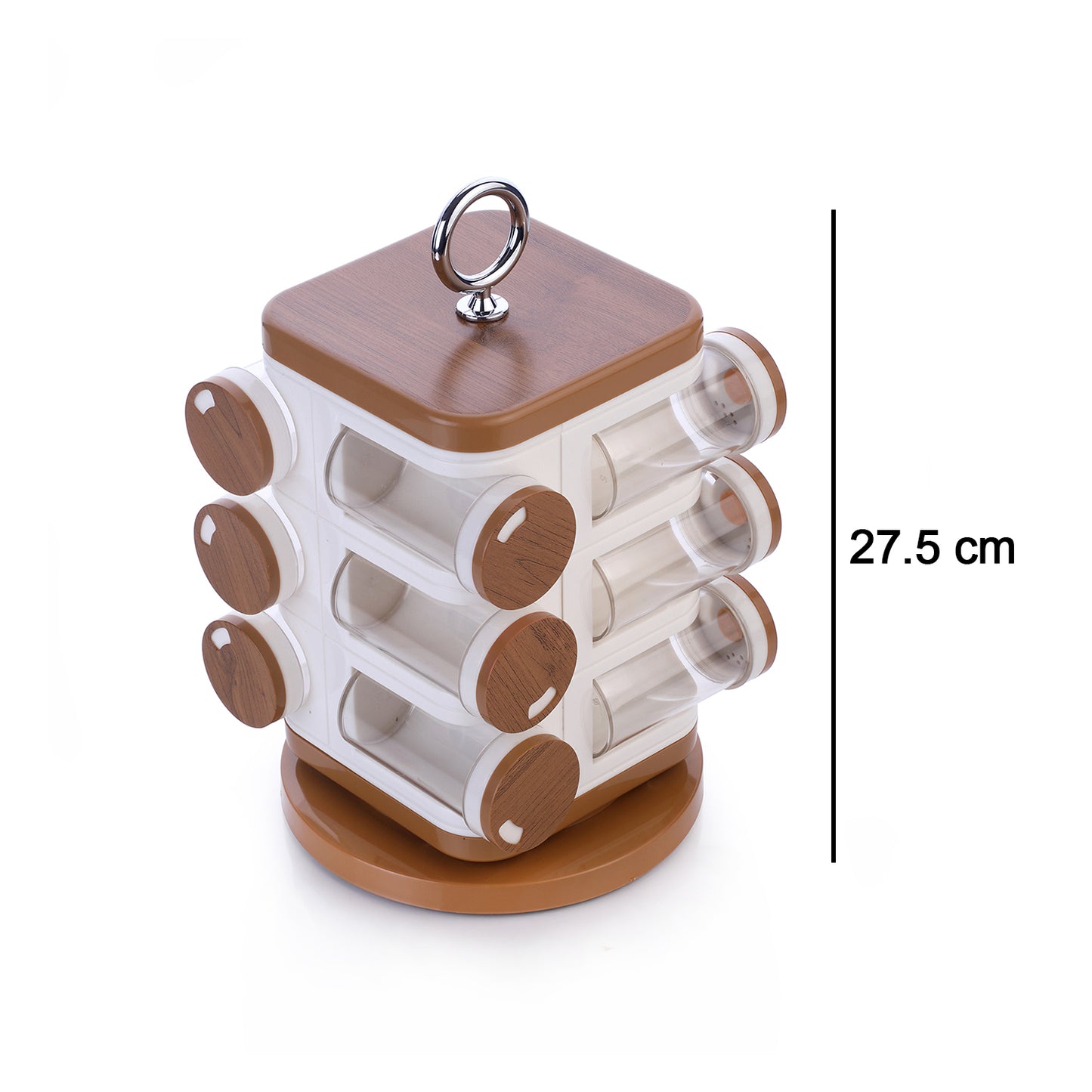 Ganesh 12-jar Revolving Spice Rack Masala Box - Happy Price - Image 4