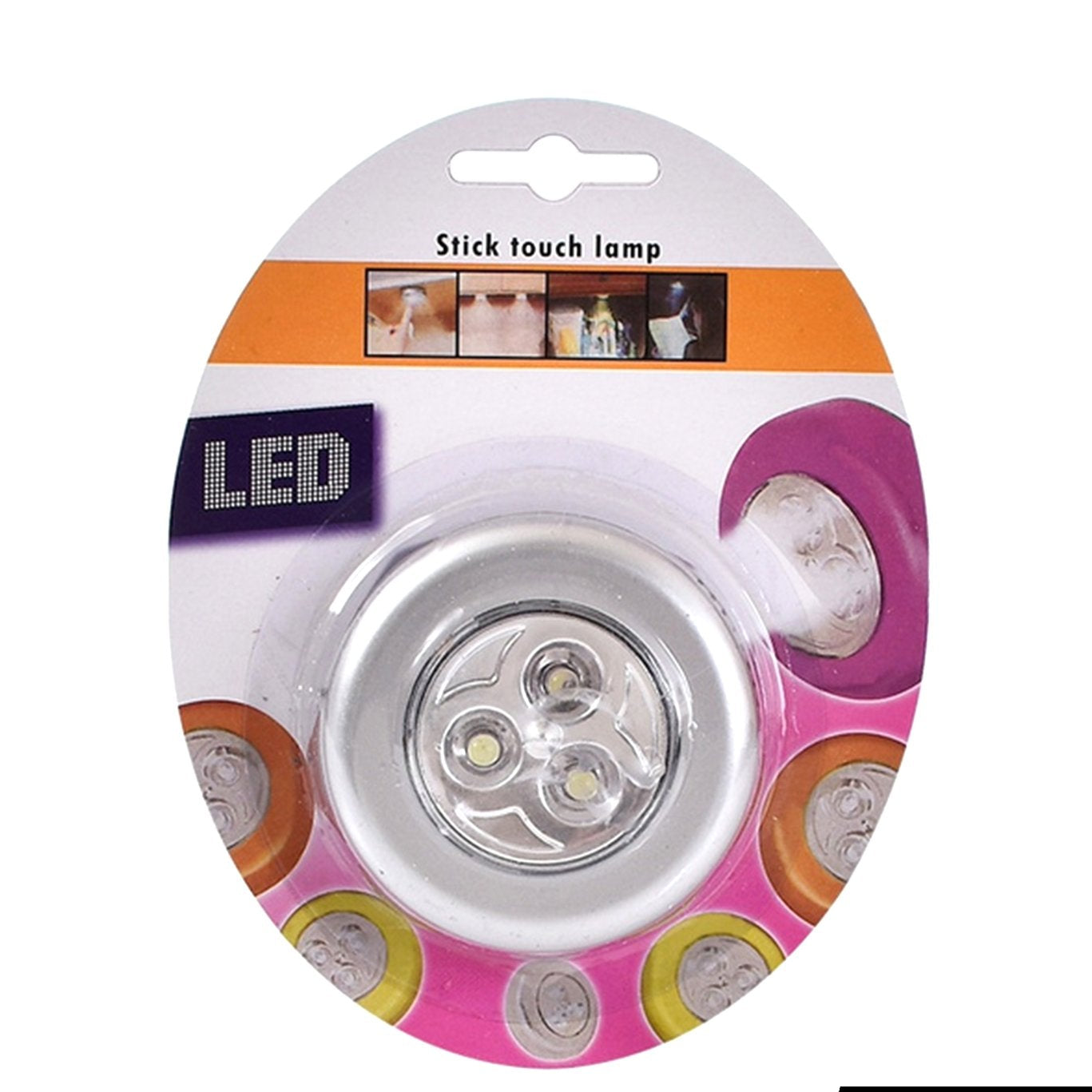 3 LED Stick-On Touch Lights for Wardrobes & Cabinets - Happy Price - Image 1
