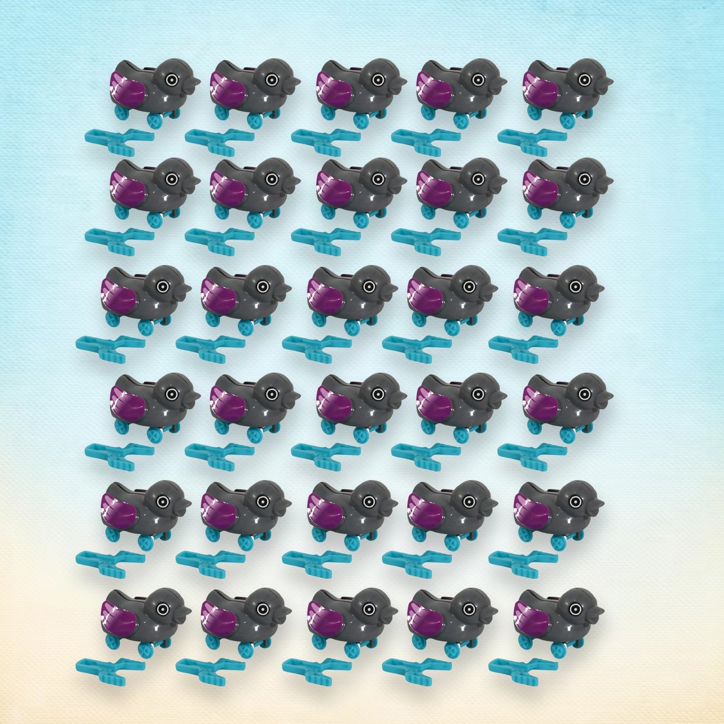 Small Push Back Duck Toy Ejectable Spring Tail Duck Small Diy Duck Toy - Happy Price - Image 4