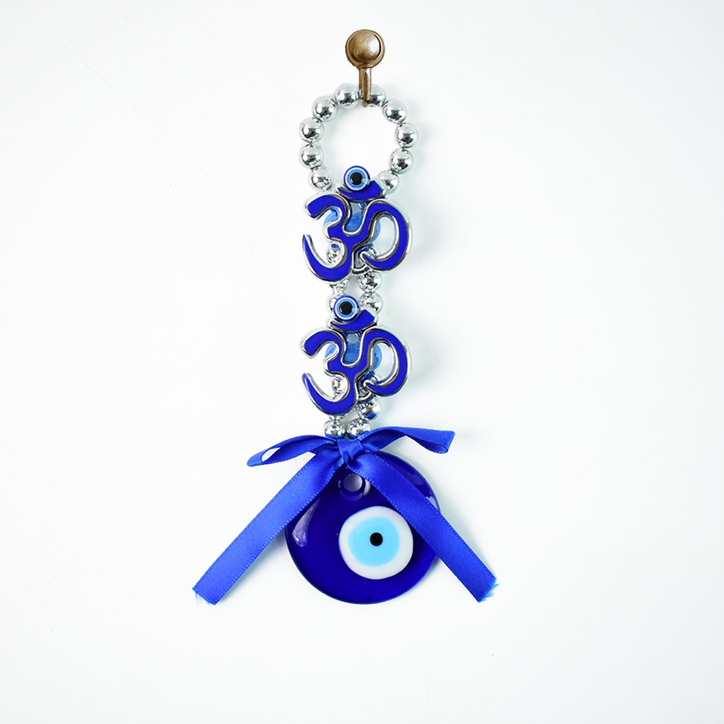 Decorative Double OM Evil Eye Hanging - Spiritual Protection Charm (1 Pc) - Great Price - Image 2