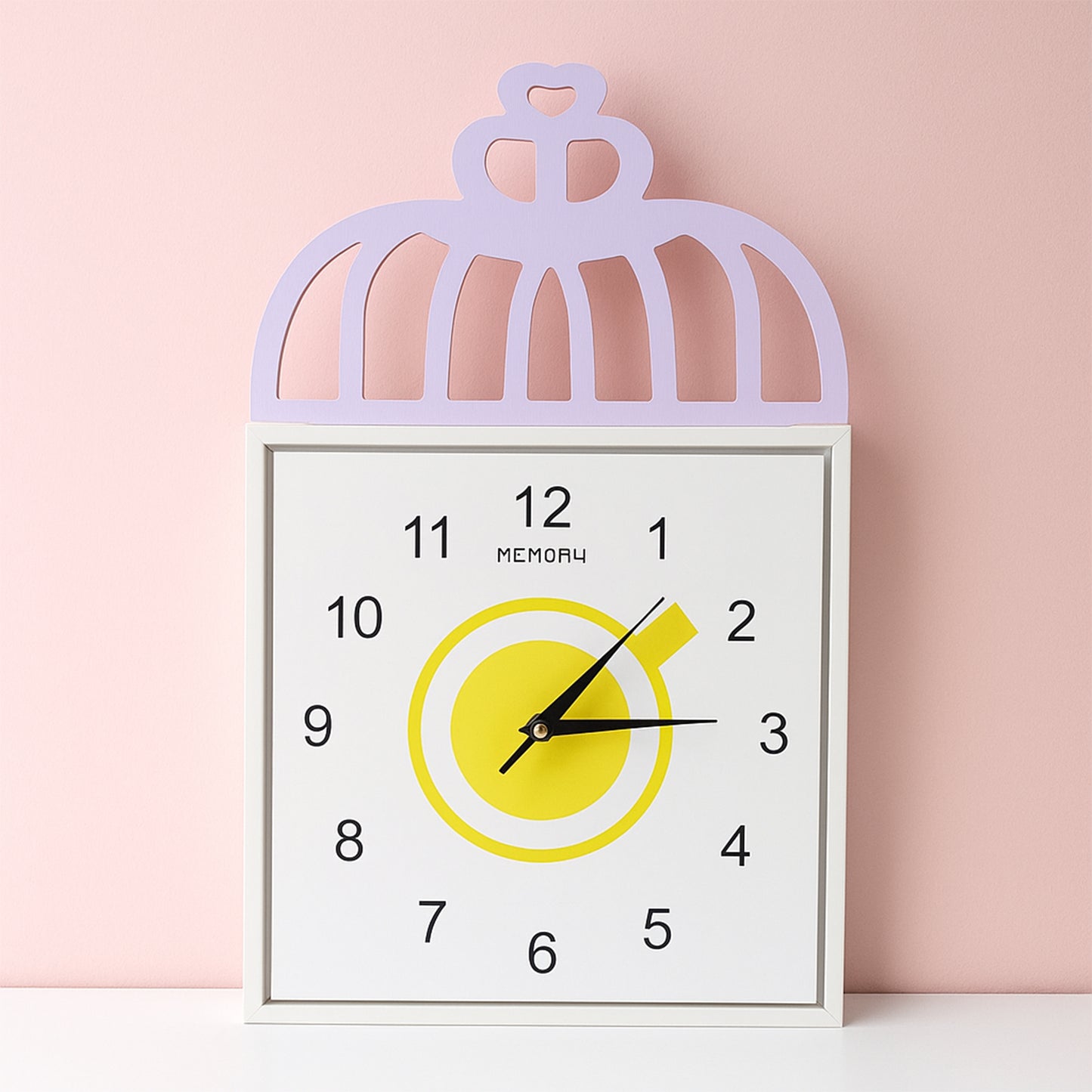 Decorative Square Wall Clock Battery Operated 1 Pc - Happy Price - Image 2