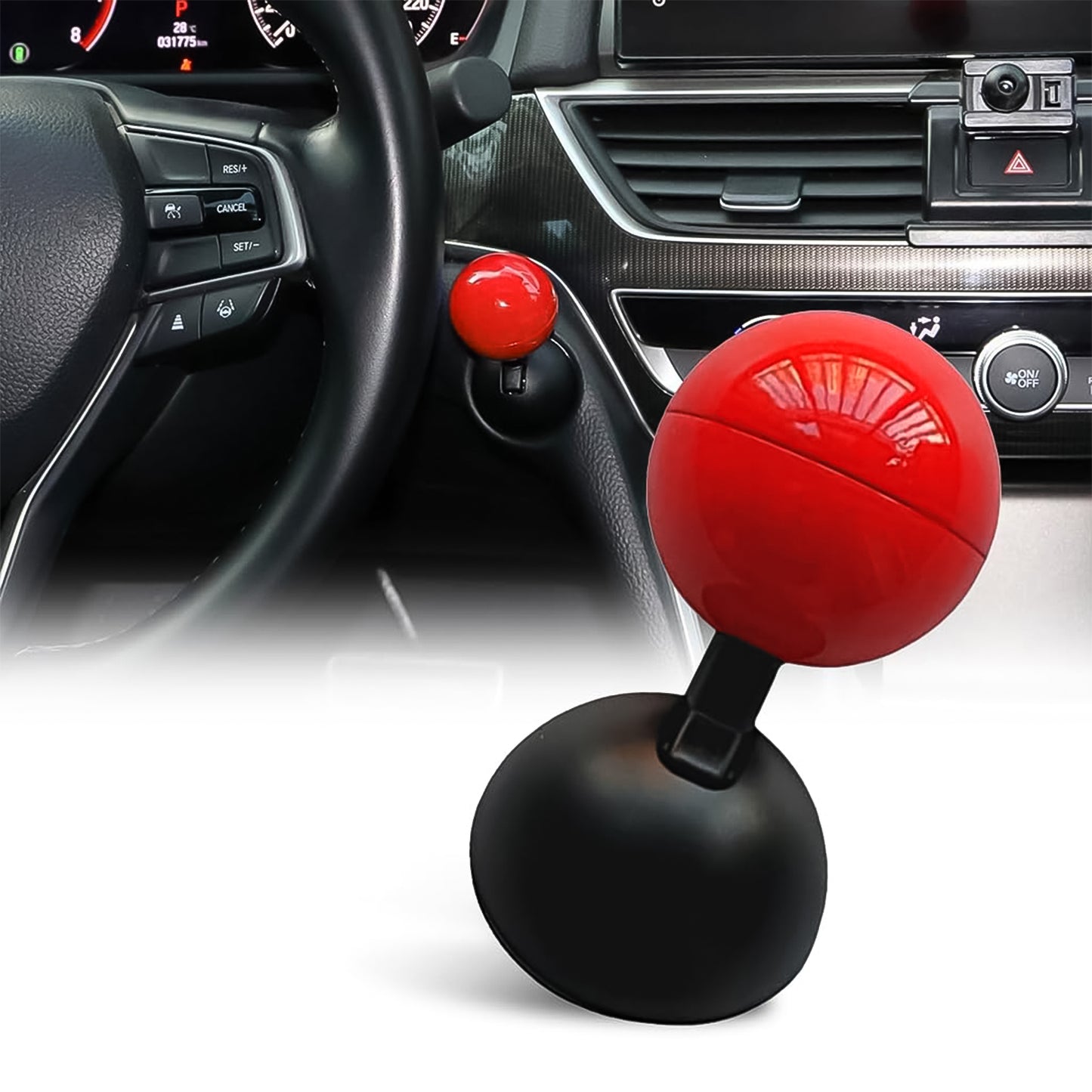 Car Push Start Button Rocker Cover Ball Design (1 Pc) - Happy Price - Image 2