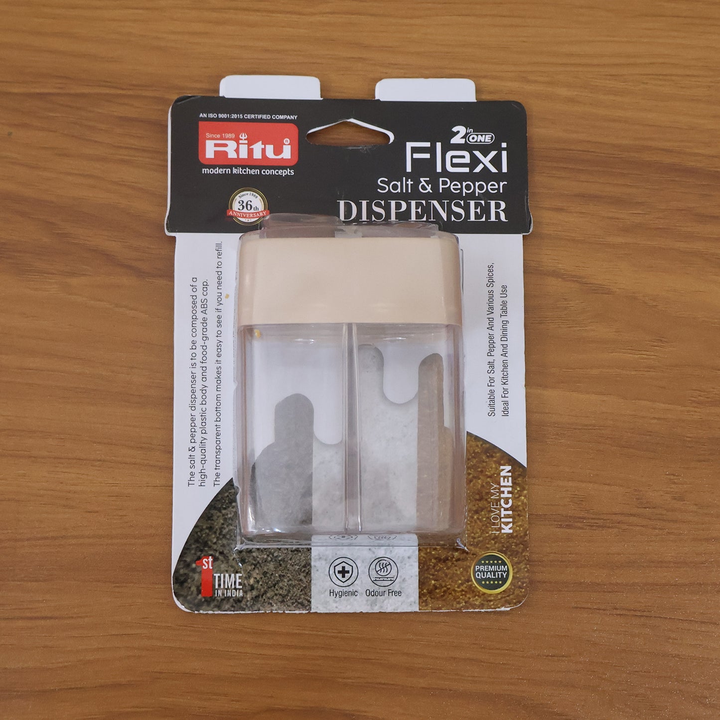 2-in-1 Salt and Pepper Dispenser - Dual Chamber Spice Shaker with Easy Pour Lids - Happy Price - Image 7