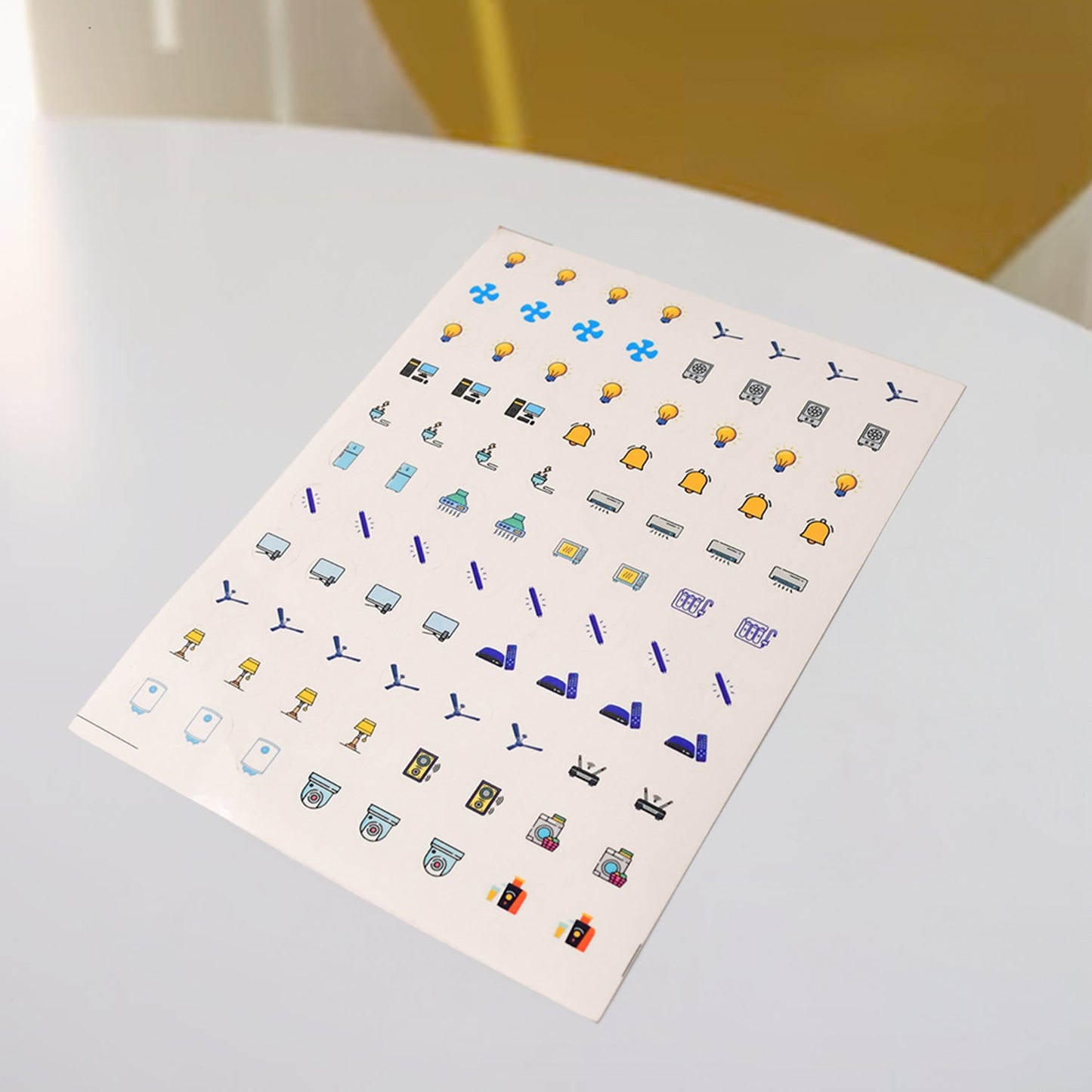 Pack of 10 Smart Switch Icon Sticker Sheets for Home & Office - Happy Price - Image 5
