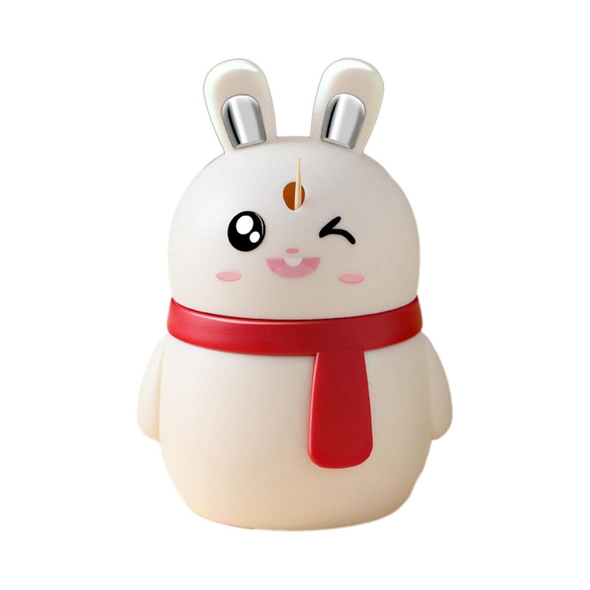 Rabbit Shape Toothpick Dispenser Pressing Small Size Accessory Durable Red Home Garden Kitchen Dining Bar Kitchen Storage Organization Racks Holders Dining Room Table Decoration (1 Pc ) - Happy Price - Image 4