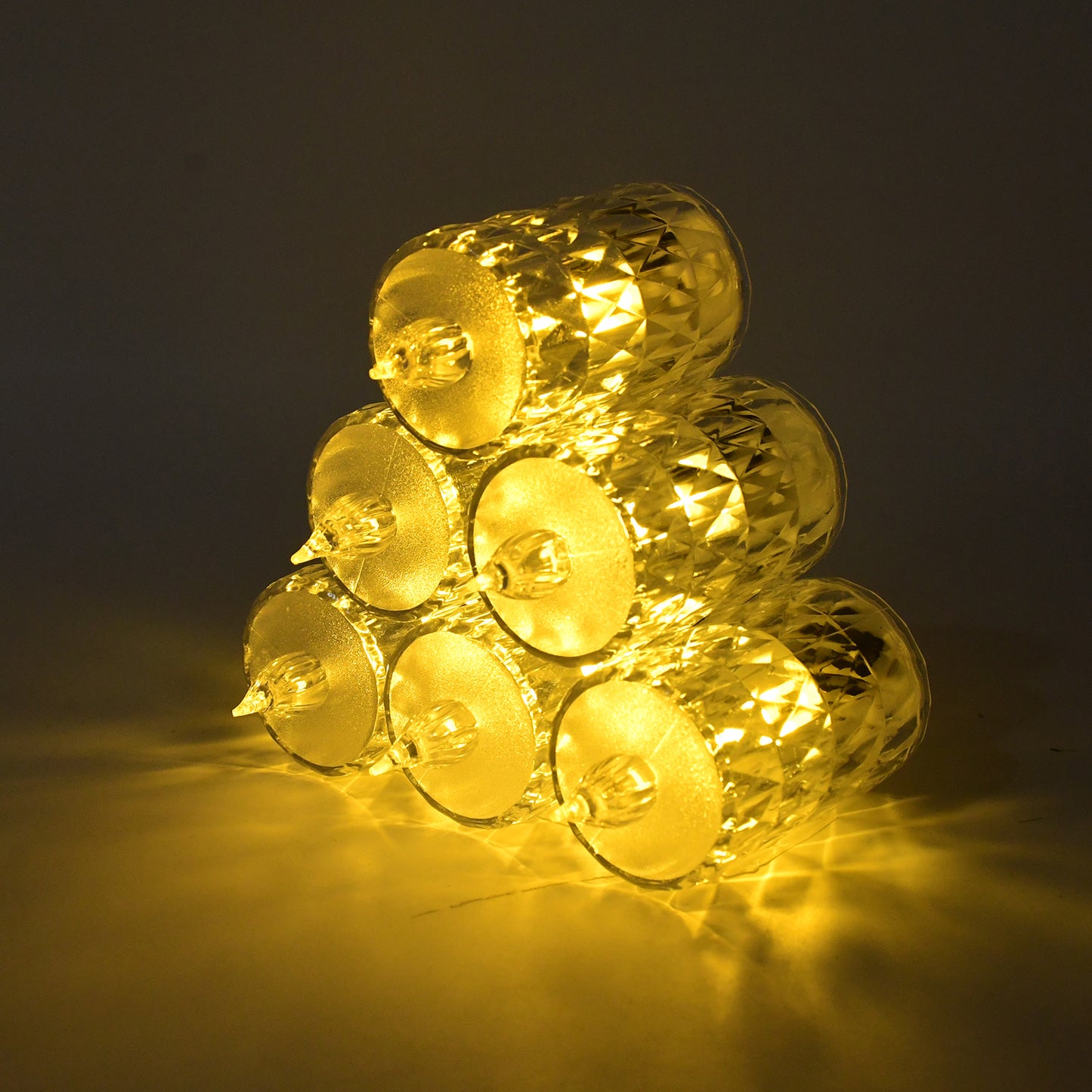 LED Crystal Effect Flameless Candle Set - 5 Pieces for Festive Decor - Happy Price - Image 3