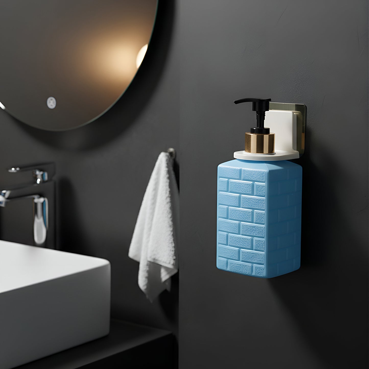 Wall-Mounted Liquid Soap Dispenser with Push Pump - 1 Set - Happy Price - Image 4