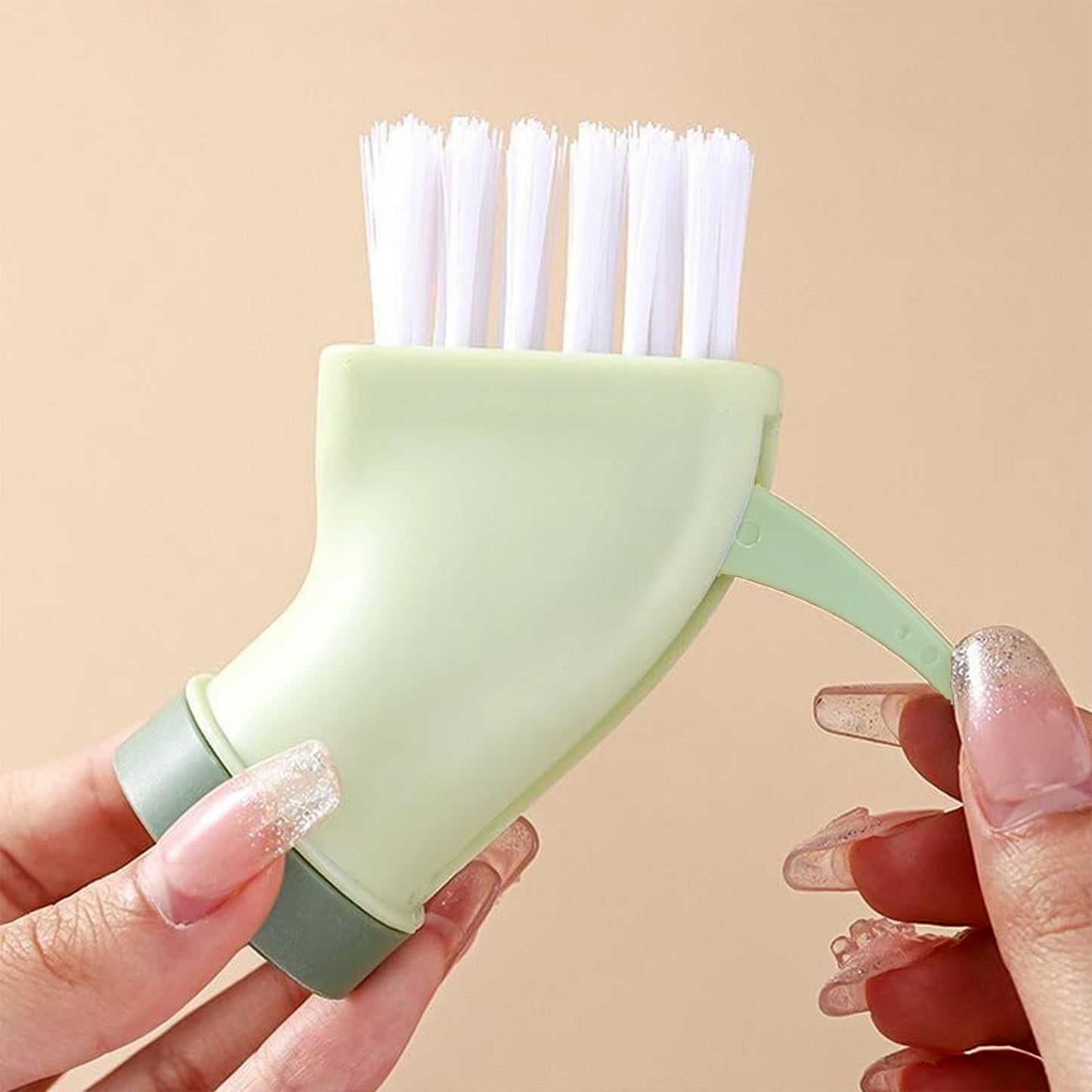 Multipurpose Bottle-connectable Cleaning Brush With Built-in Scraper (1 Pc) - Happy Price - Image 4