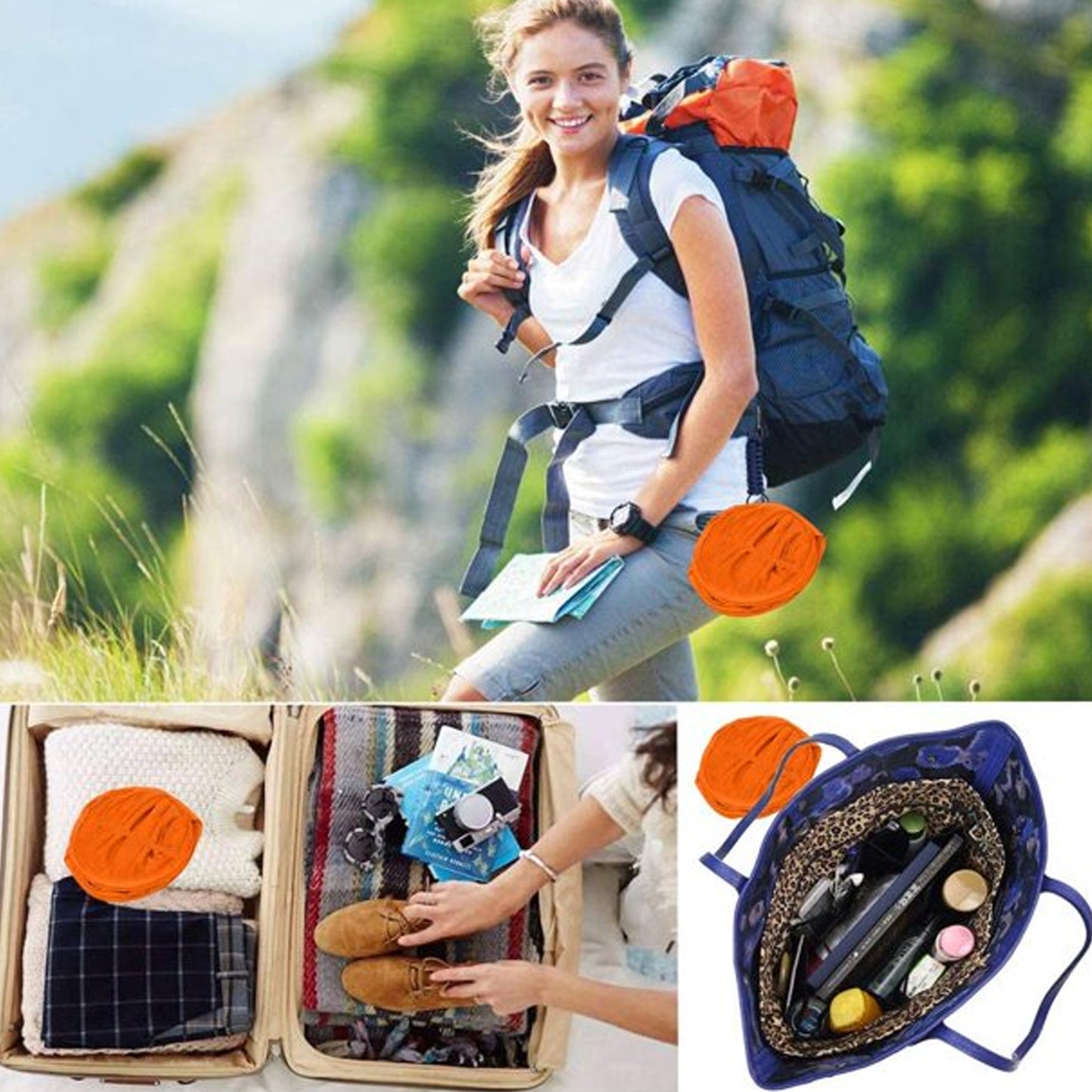 Foldable Mesh Laundry Basket with Handles - Collapsible Storage Bin - Happy Price - Image 2