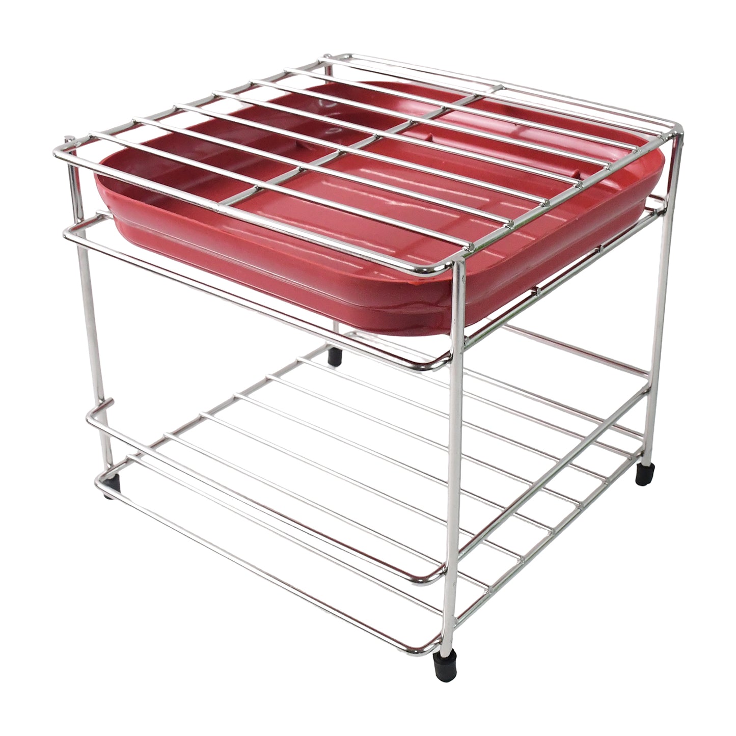 Premium Stainless Steel 2-Tier Kitchen Utensil Organizer Stand - Happy Price - Image 2