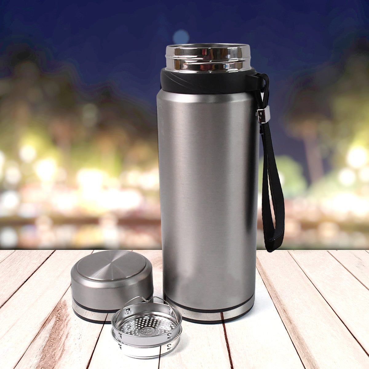1000ml Double Wall Stainless Steel Insulated Flask - Happy Price - Image 3