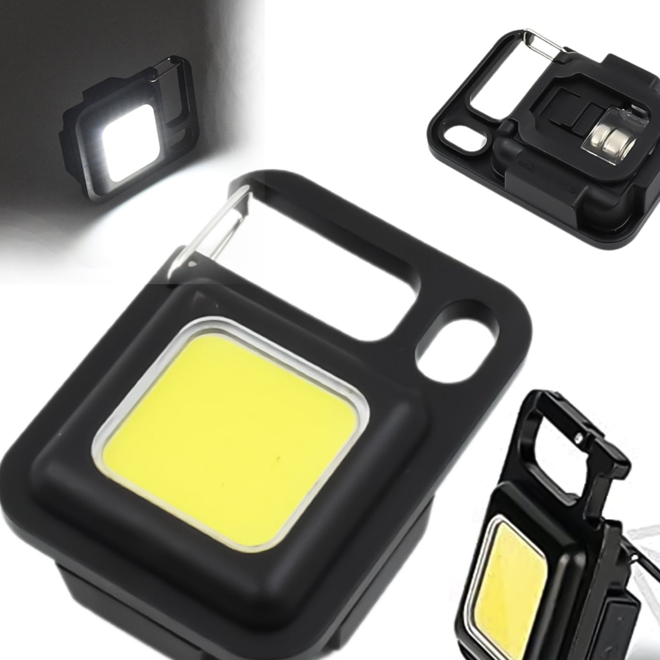 led battery Operated Keychain Flashlight Small Work Light Withfolding Bracket Bottle Opener For Camping Hiking Emergency (1 Pc Moq - 36 Pcs) - Happy Price - Image 1