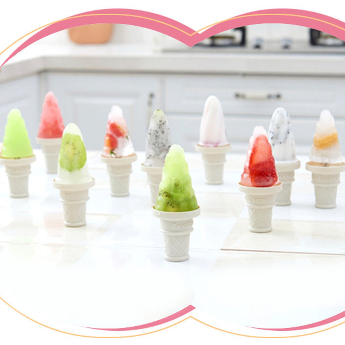 6 Pc Ice Cream Mold Used For Making Ice-creams In All Kinds Of Places Including Restaurants And Ice-cream Parlours Etc. - Happy Price - Image 2