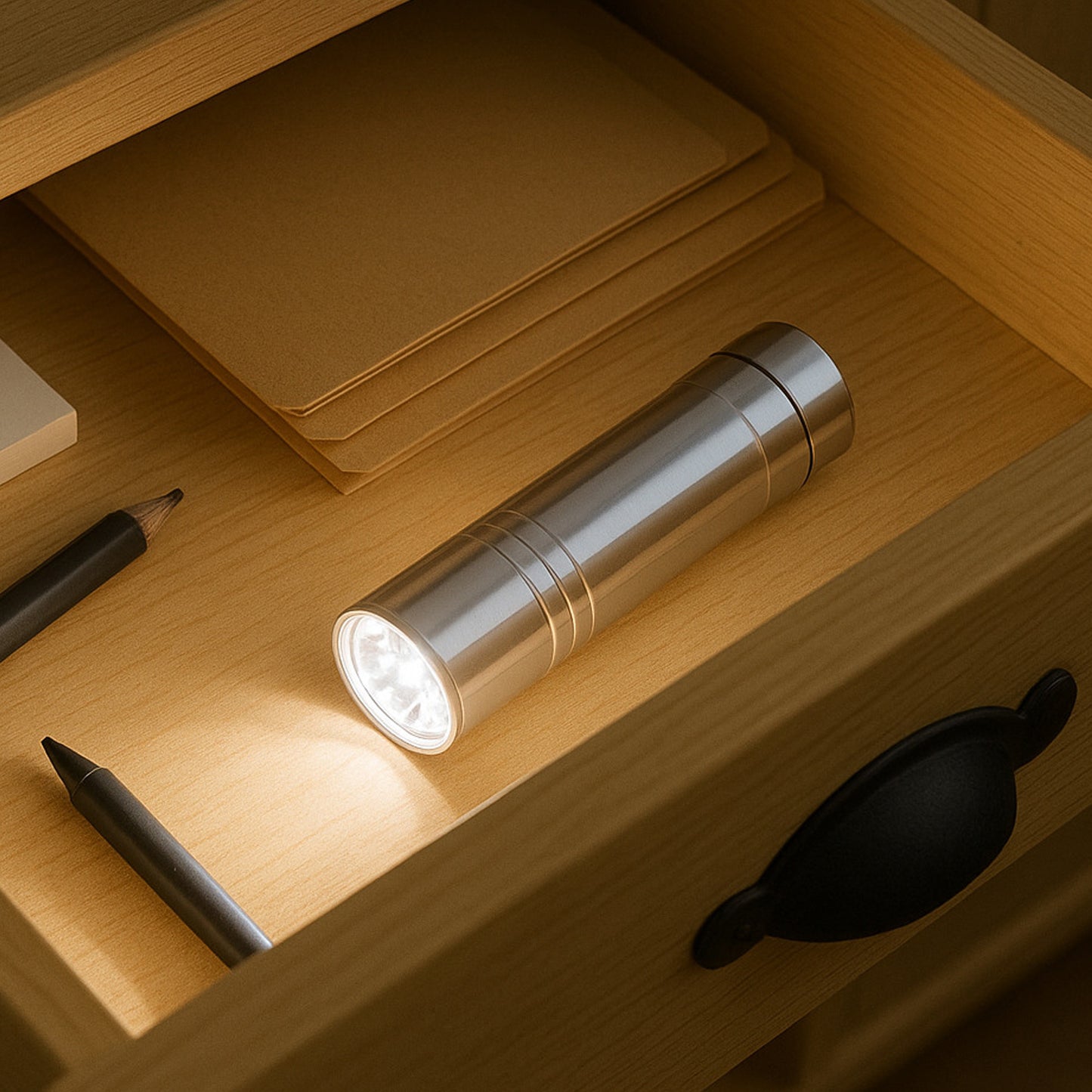 9 LED Mini Pen Torchlight, Portable Pocket Flashlight for Emergencies, 3 Battery Operated - Happy Price - Image 3