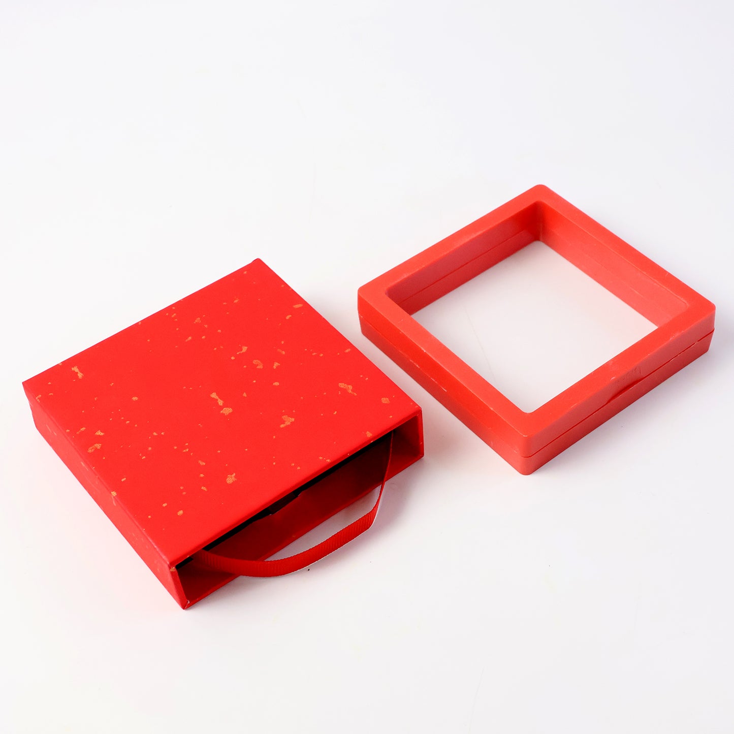 Transparent Jewellery Display Box 9x9 cm (1 Pc) - Floating Frame Organizer - Happy Price - Image 4