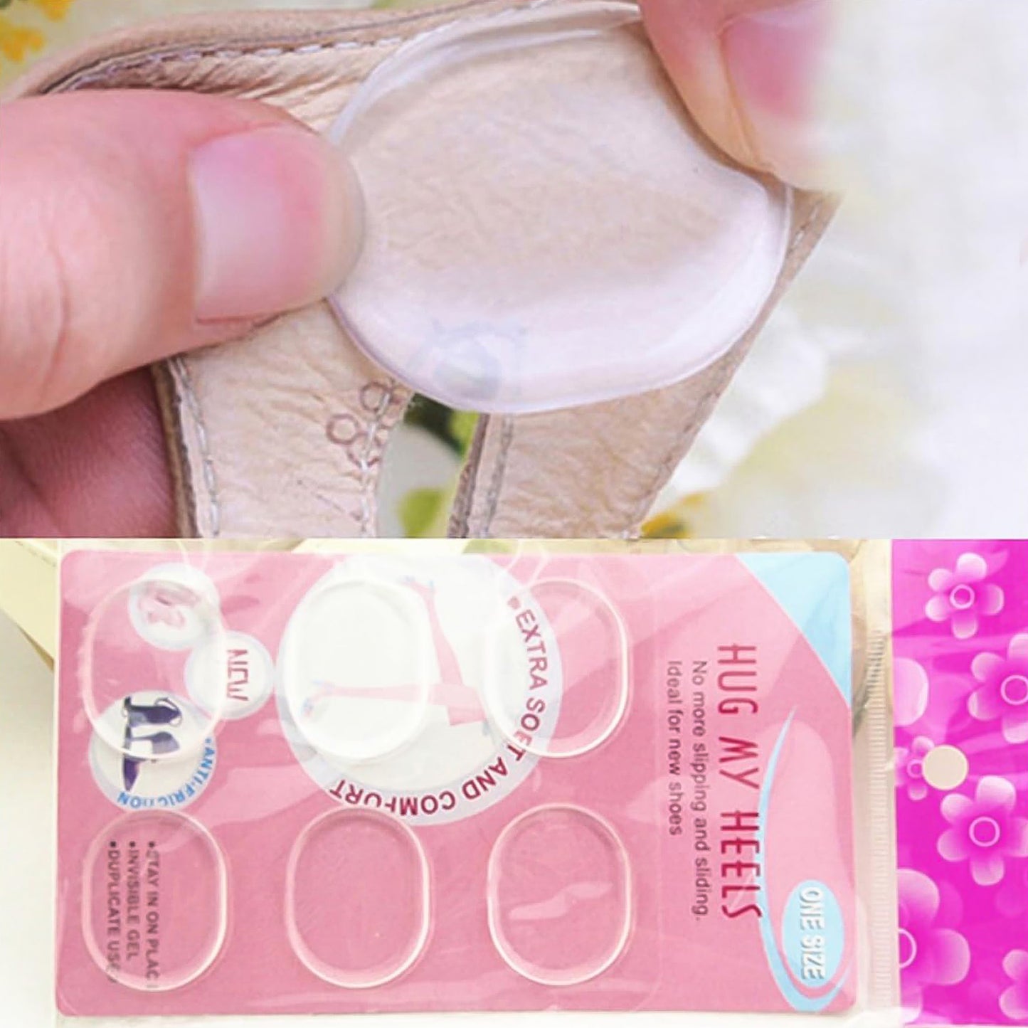 Silicone Shoe Insoles Pads Mat Silicone Heel Pads (1 Pair) - Happy Price - Image 6