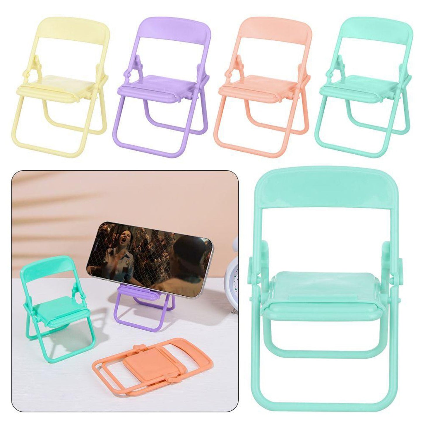 1 Pc Chair Mobile Stand Used In All Kinds Of Household And Official Purposes As A Stand And Holder For Mobiles And Smartphones Etc. - Happy Price - Image 3