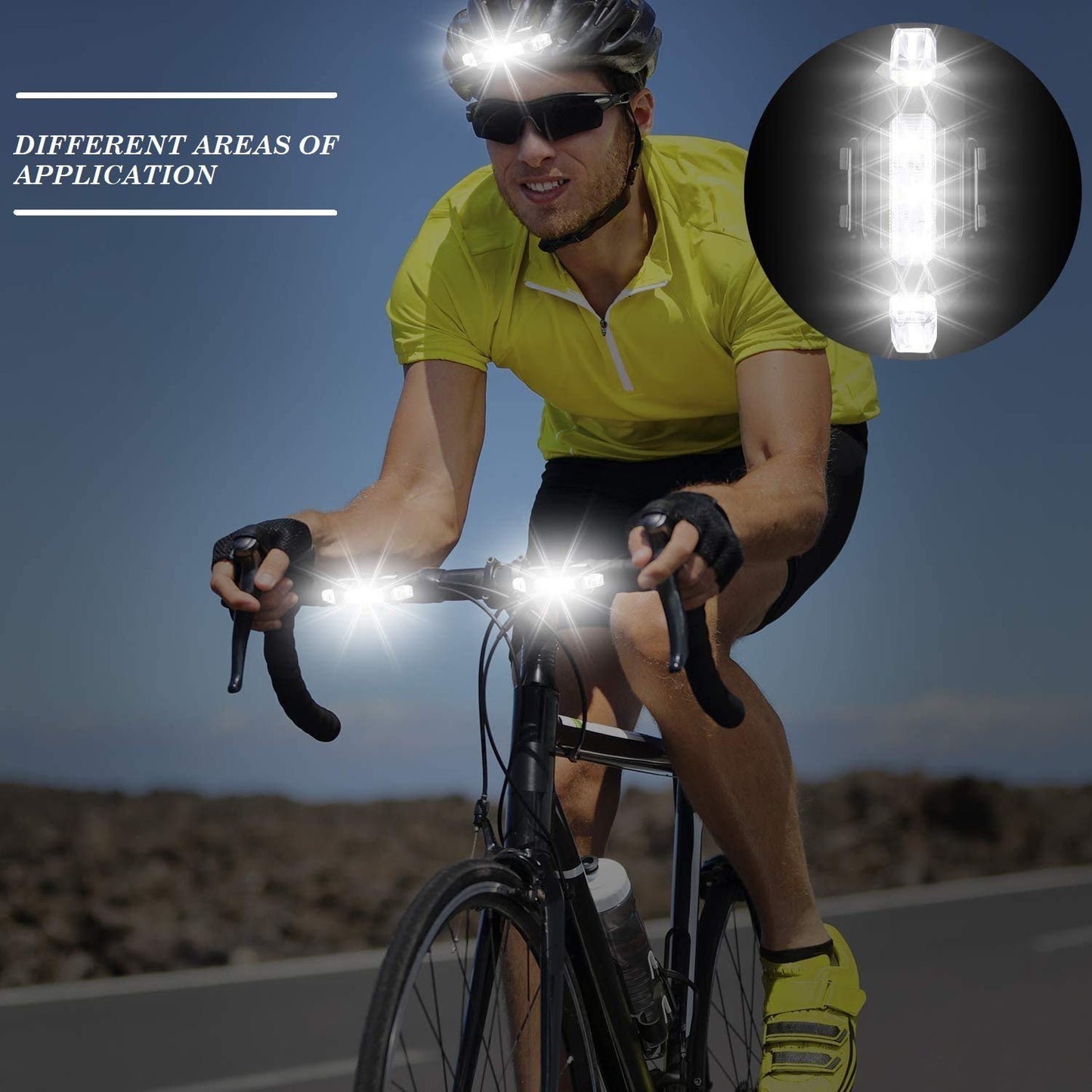 Rechargeable Waterproof LED Bike Front Light - White - Happy Price - Image 2