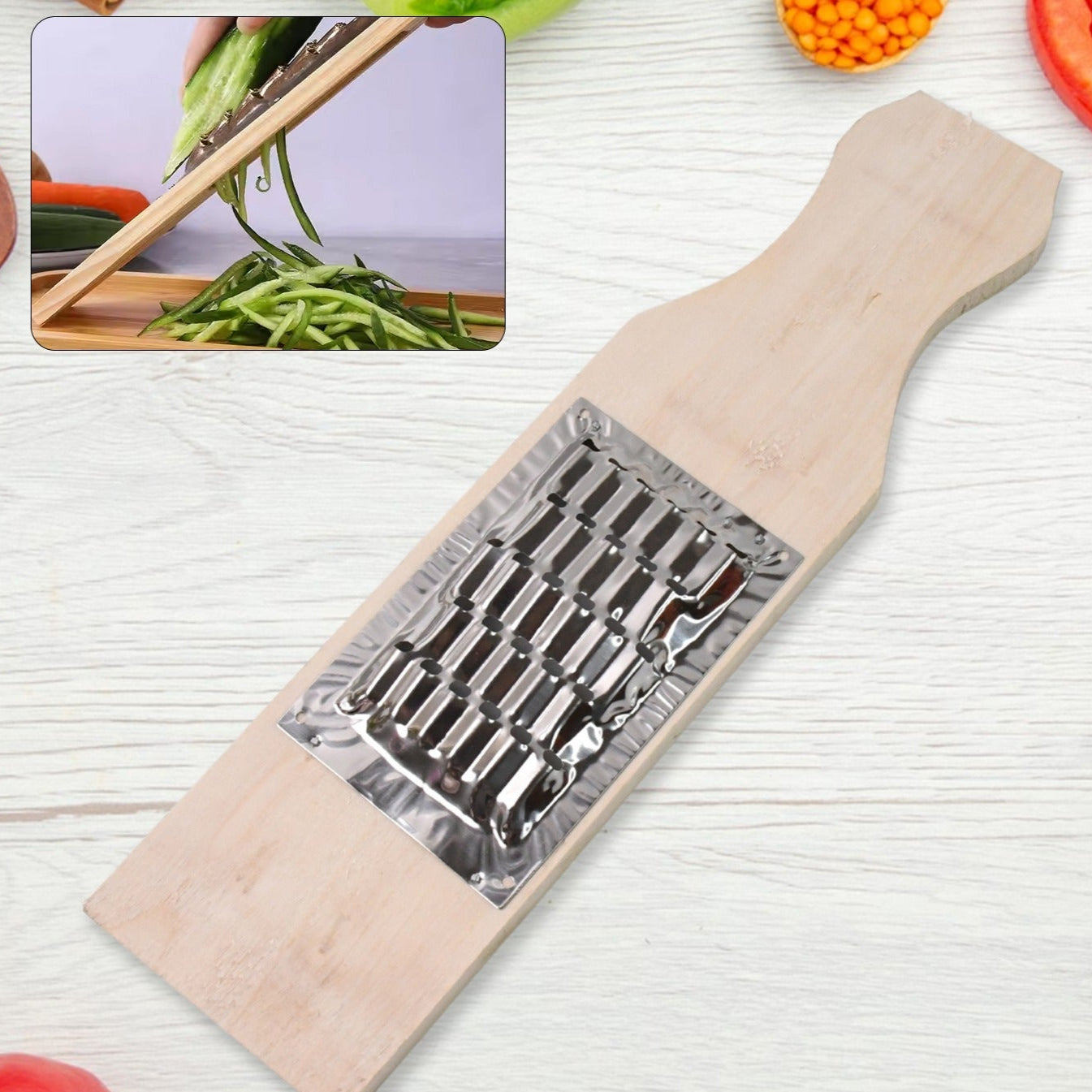 Vegetable Shredder Slicer Fry Cheese Grater Food Vegetables Kitchen - Happy Price - Image 1