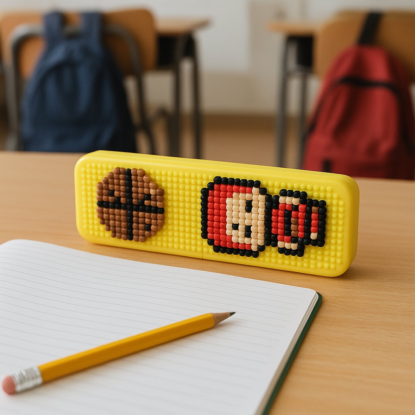 DIY Pixel Art Pen Stand with Building Blocks - Customizable Desk Organizer - Happy Price - Image 4