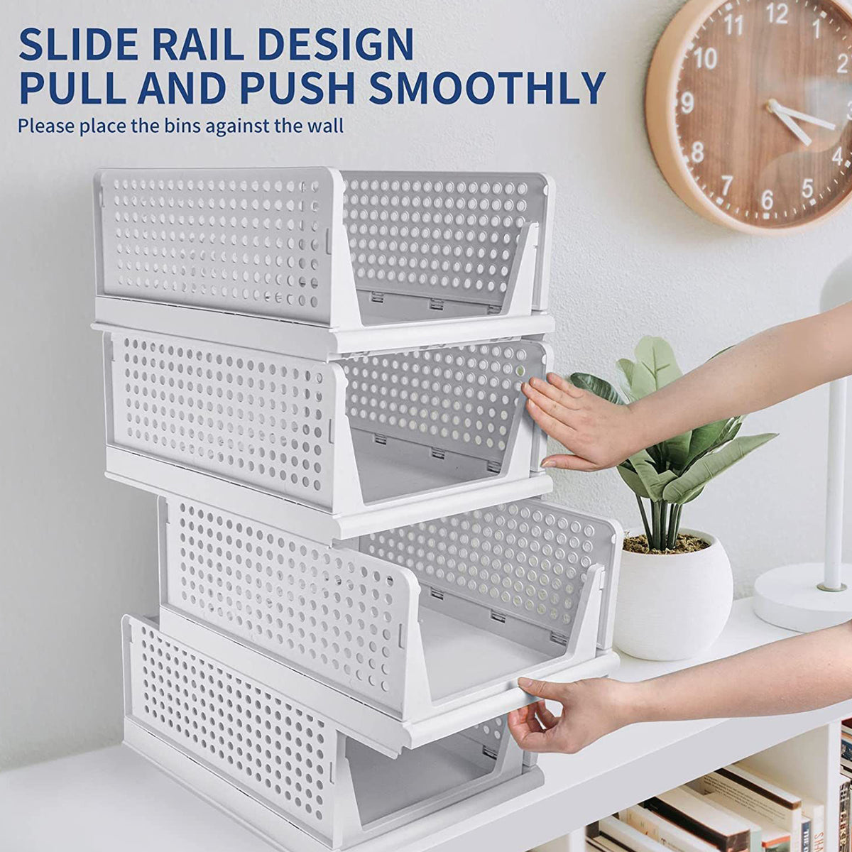 Clothes Organizer 4 Layer Drawer For Wardrobe Cupboard Organizer For Clothes Foldable And Stackable Closet Organizer Drawer Organizer For Clothes Multi Purpose Plastic Drawer - Happy Price - Image 5