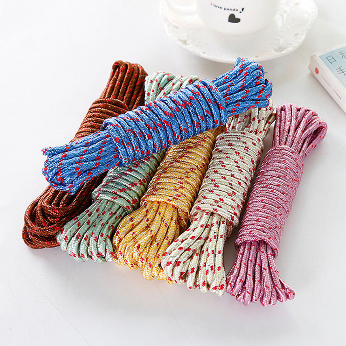 10 Meter Heavy Duty Laundry Drying Clothesline Rope Portable Travel Nylon Cord Sturdy Clothes Line For Outdoor Camping Indoor Crafting Art Projects - Happy Price - Image 3
