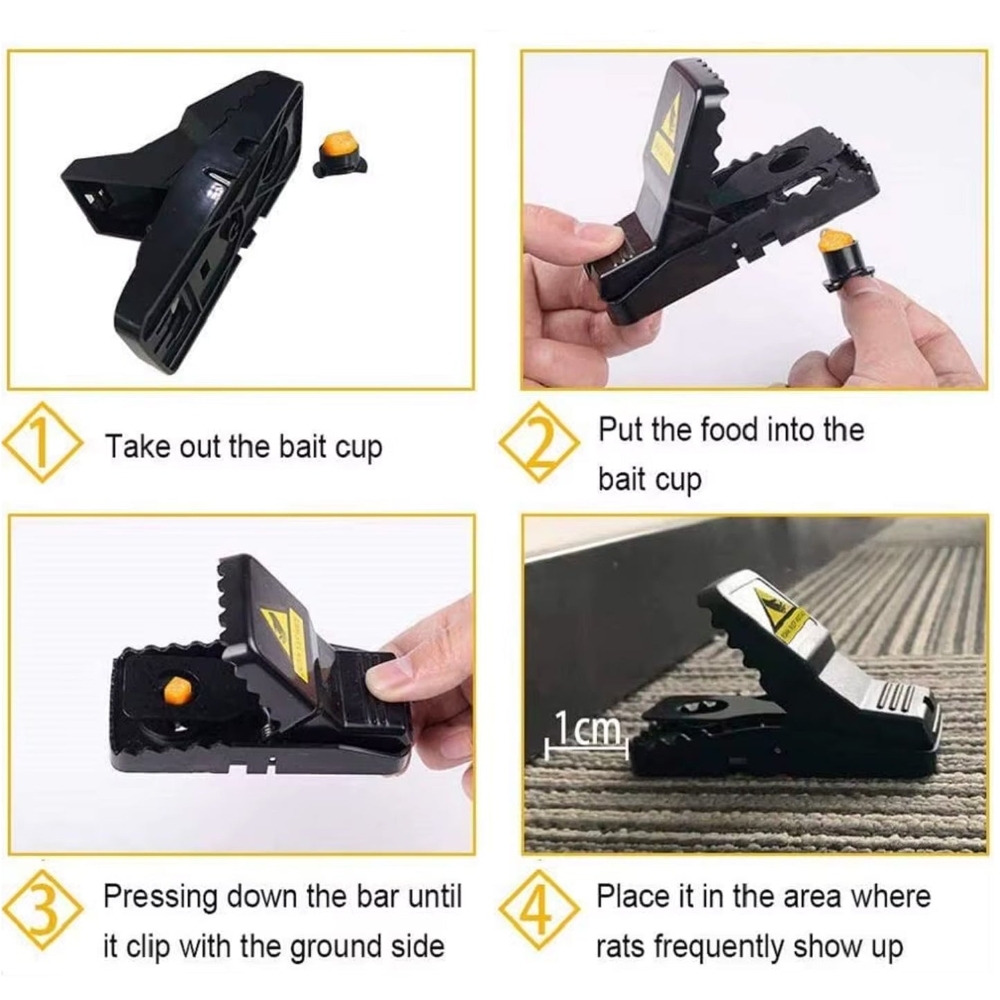 Big Mouse Trap With Extremely Highly Sensitive Trigger Mechanism (1 Pc) - Happy Price - Image 3