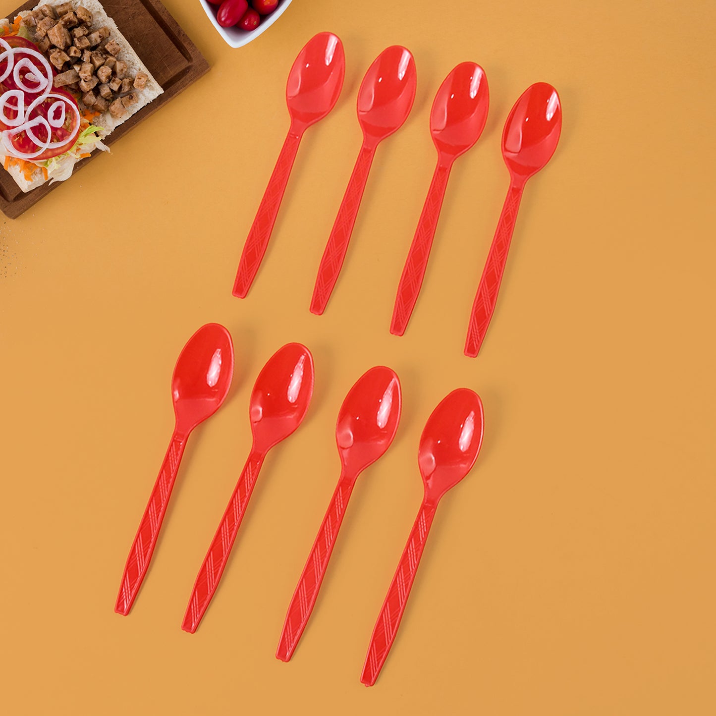 Reusable Plastic Dining Spoons - Set of 8 Pcs - Happy Price - Image 5
