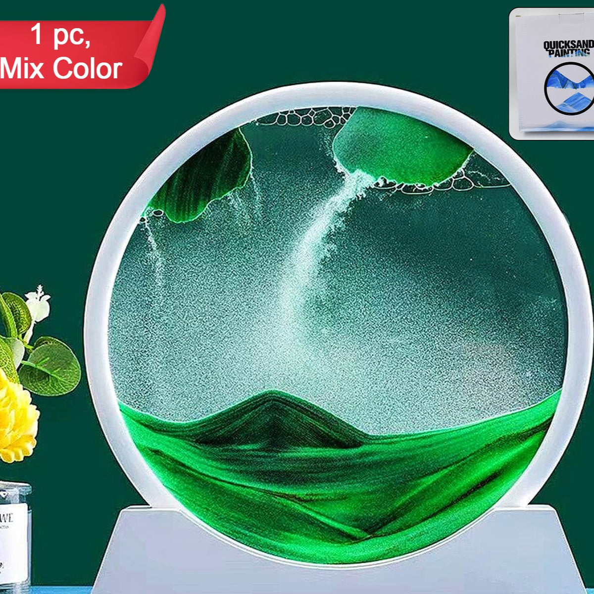 3d Moving Sand Art Picture Decor (1 Pc Multicolor) - Happy Price - Image 1