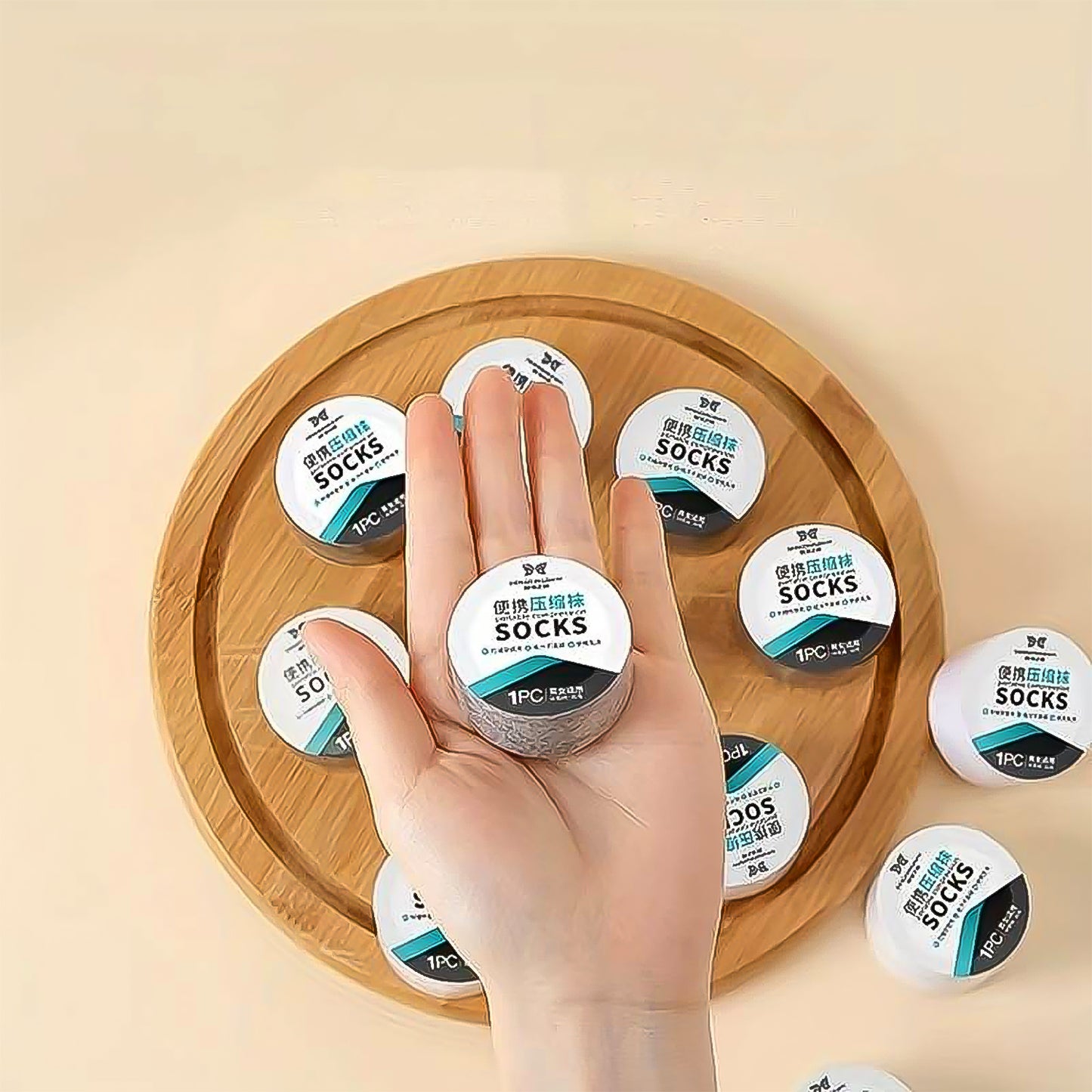 Portable Disposable Socks Outdoor Compression Travel Sock (1 Pair) - Happy Price - Image 2