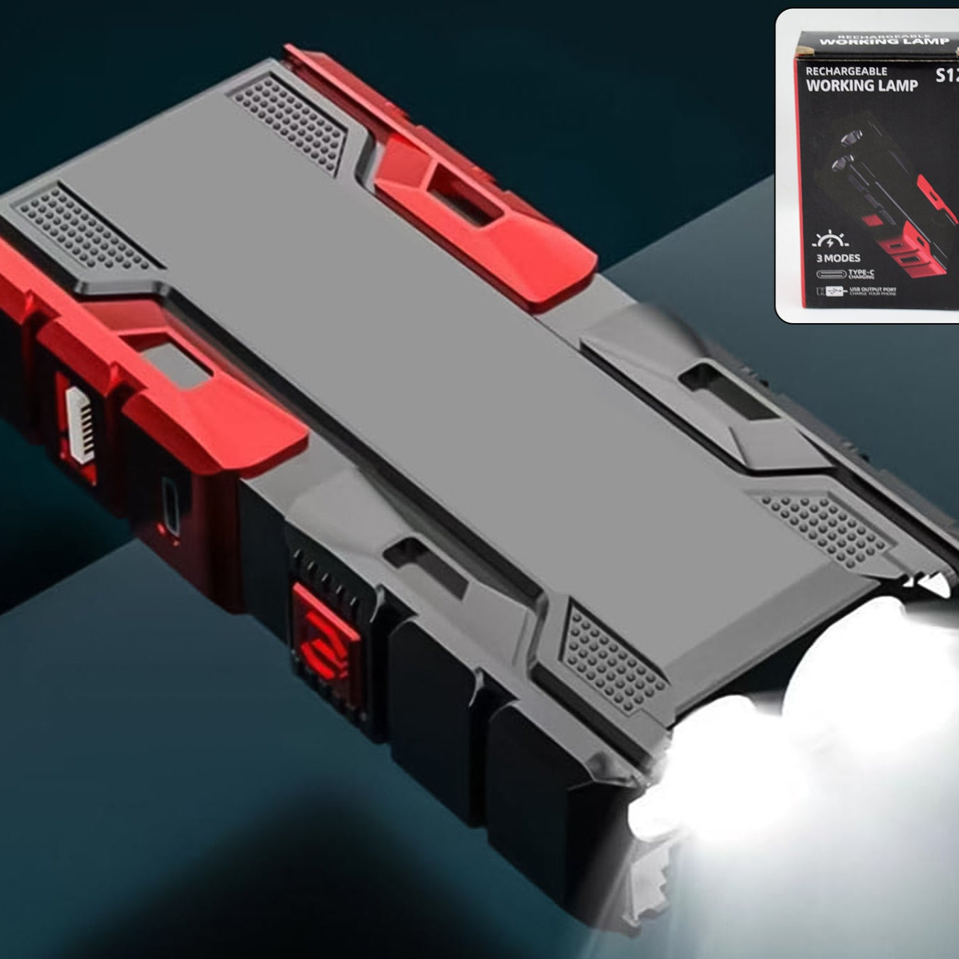 Rechargeable Mini Led Flashlight With Power Bank 3 Modes (1 Pc) - Happy Price - Image 1