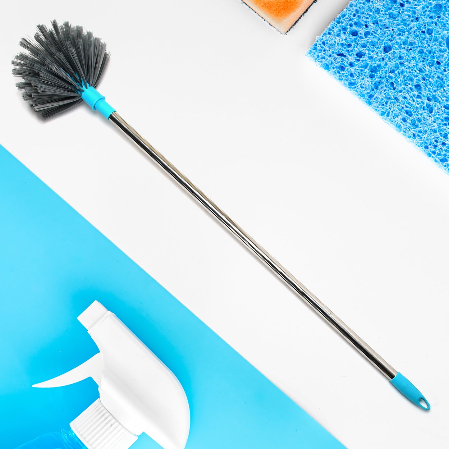 Extendable Cobweb Duster with Stainless Steel Handle for High Ceiling Cleaning - Happy Price - Image 2