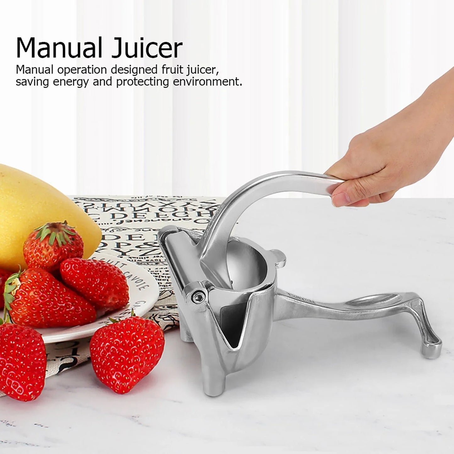 Manual Aluminium Metal Fruit Press Juicer - Happy Price - Image 5