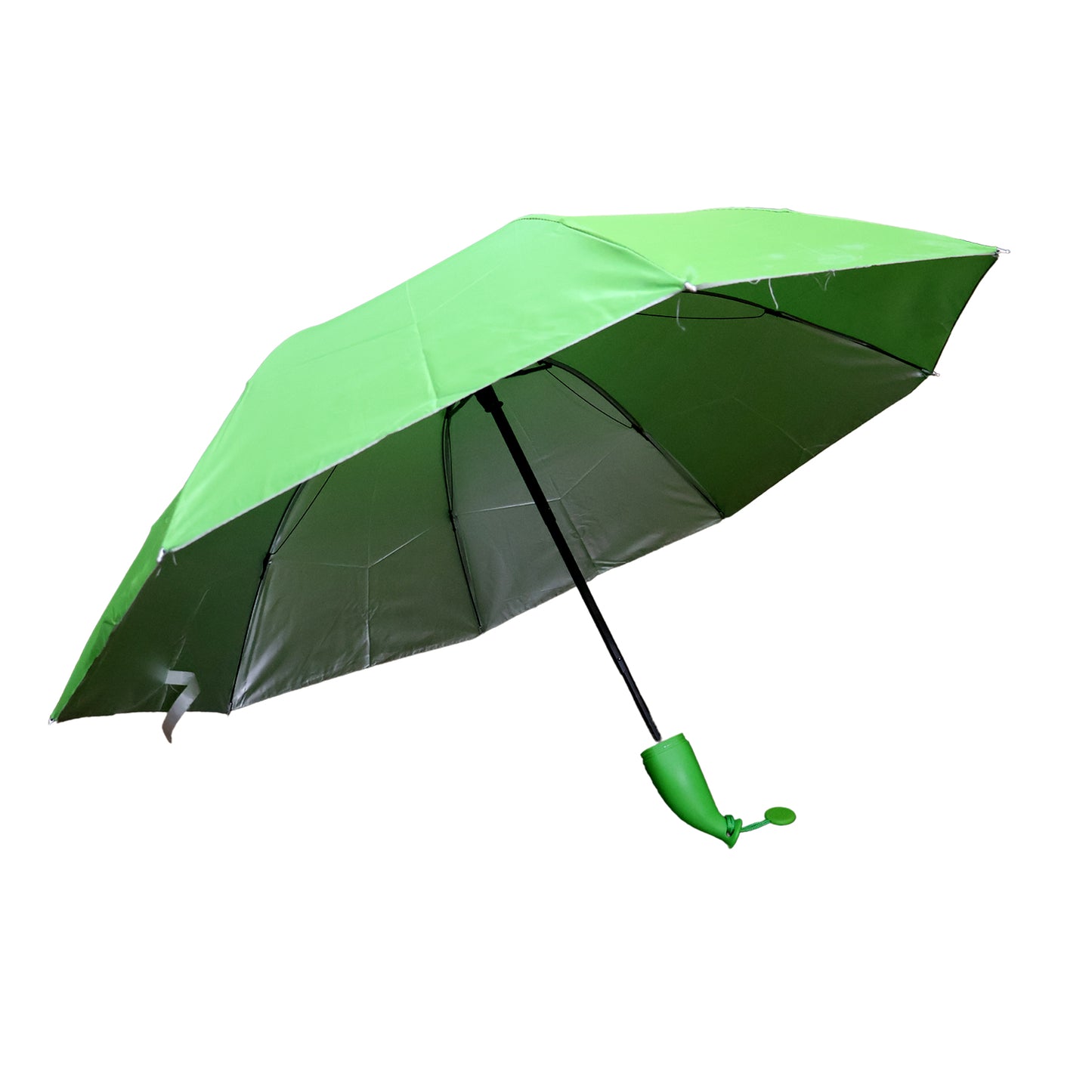 Green Stylish Banana Shaped Mini Foldable Umbrella - Happy Price - Image 6