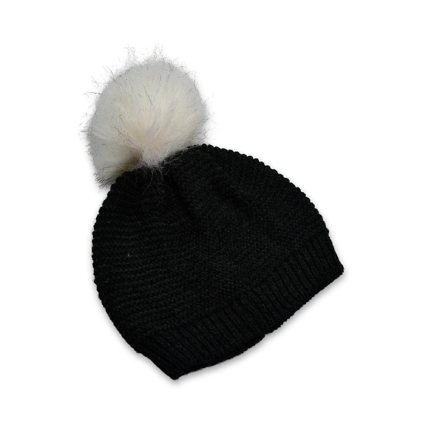 Mens And Womens Skull Slouchy Winter Woolen Knitted Black Inside Fur Beanie Cap. - Happy Price - Image 5